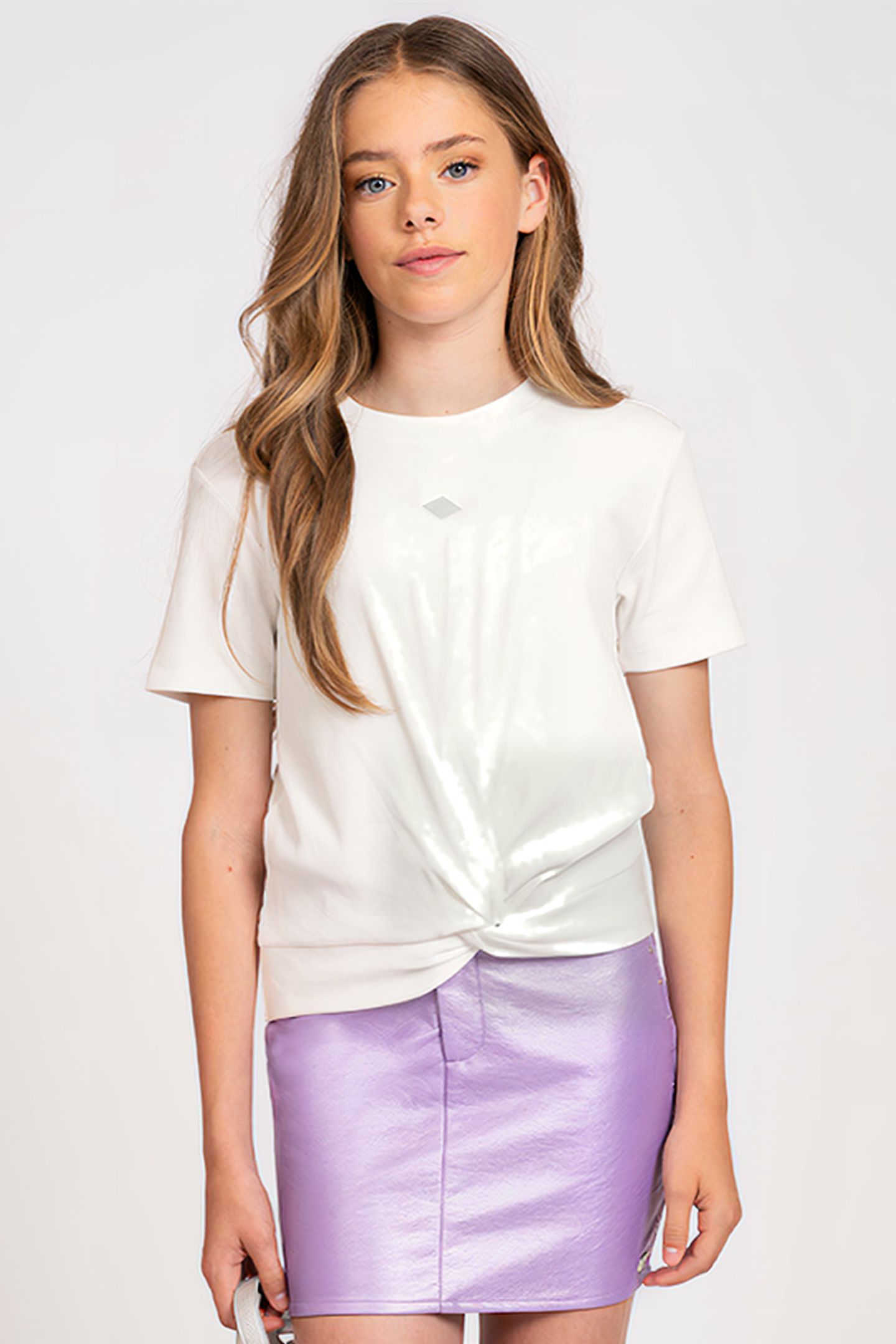 KNOT RIB T-SHIRT OFF WHITE 1