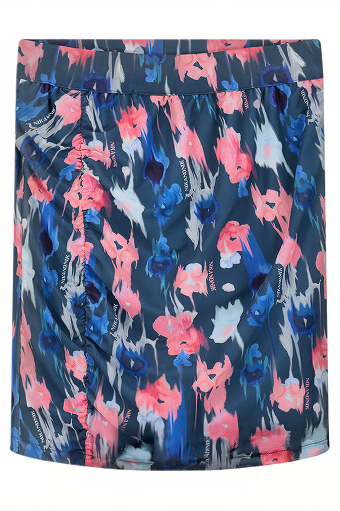 FLORAL MESH SKIRT ROYAL BLUE 2