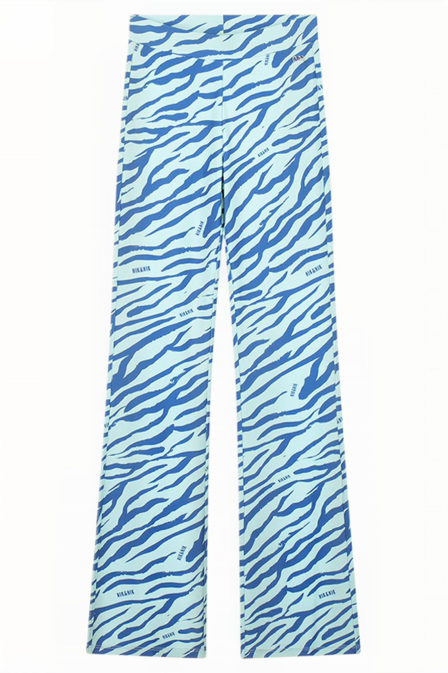 ZEBRA FLARED PANTS OCEAN MINT 2