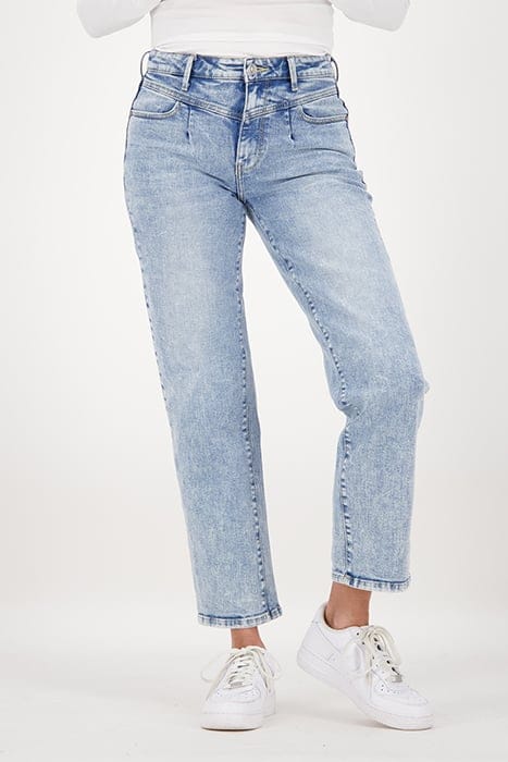 DAWN YOKE JEANS LIGHT BLUE STONE 1