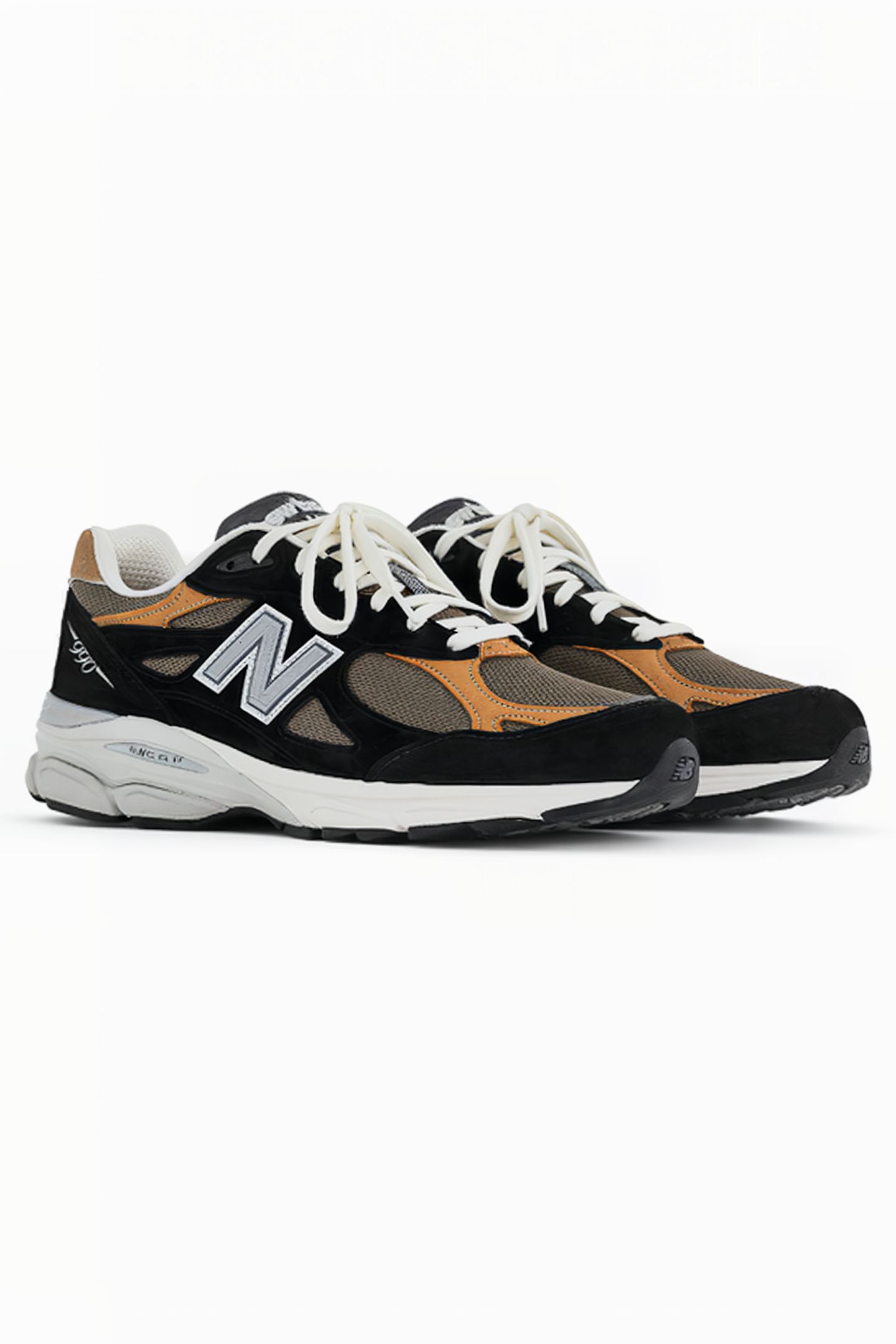 M990BB3 MADE IN USA SNEAKERS IN BLACK / BROWN 2