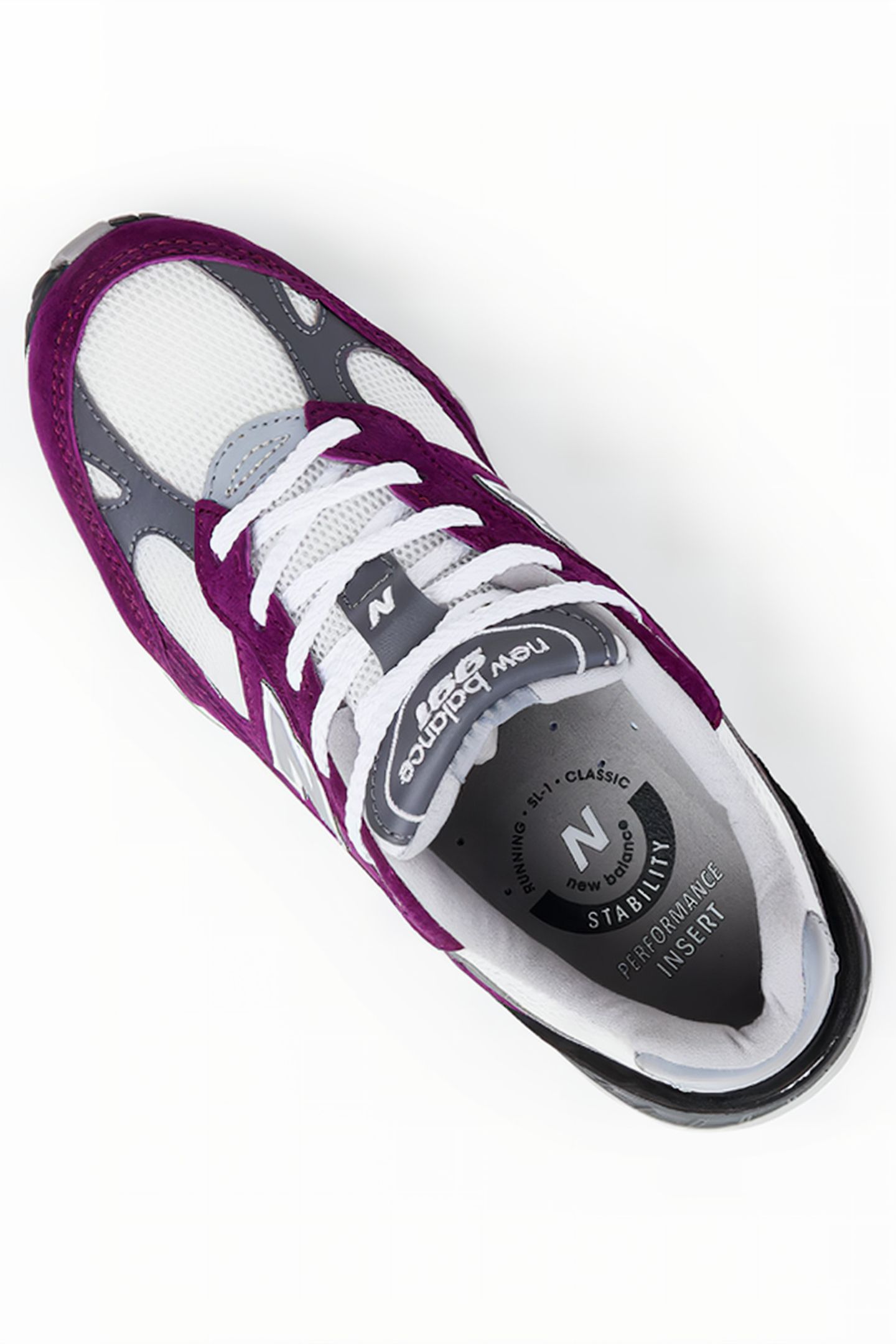 W991PUK MADE IN UK SNEAKERS IN GRAPE JUICE 7