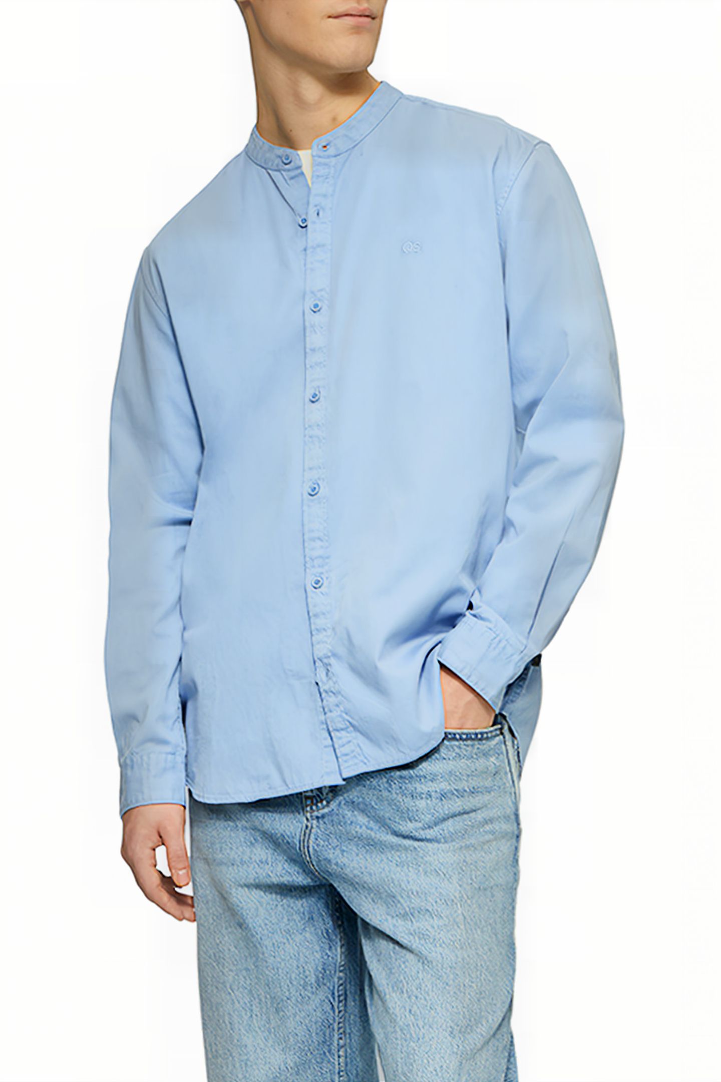 S.OLIVER-QS SHIRTS BLUE LIGHT 1