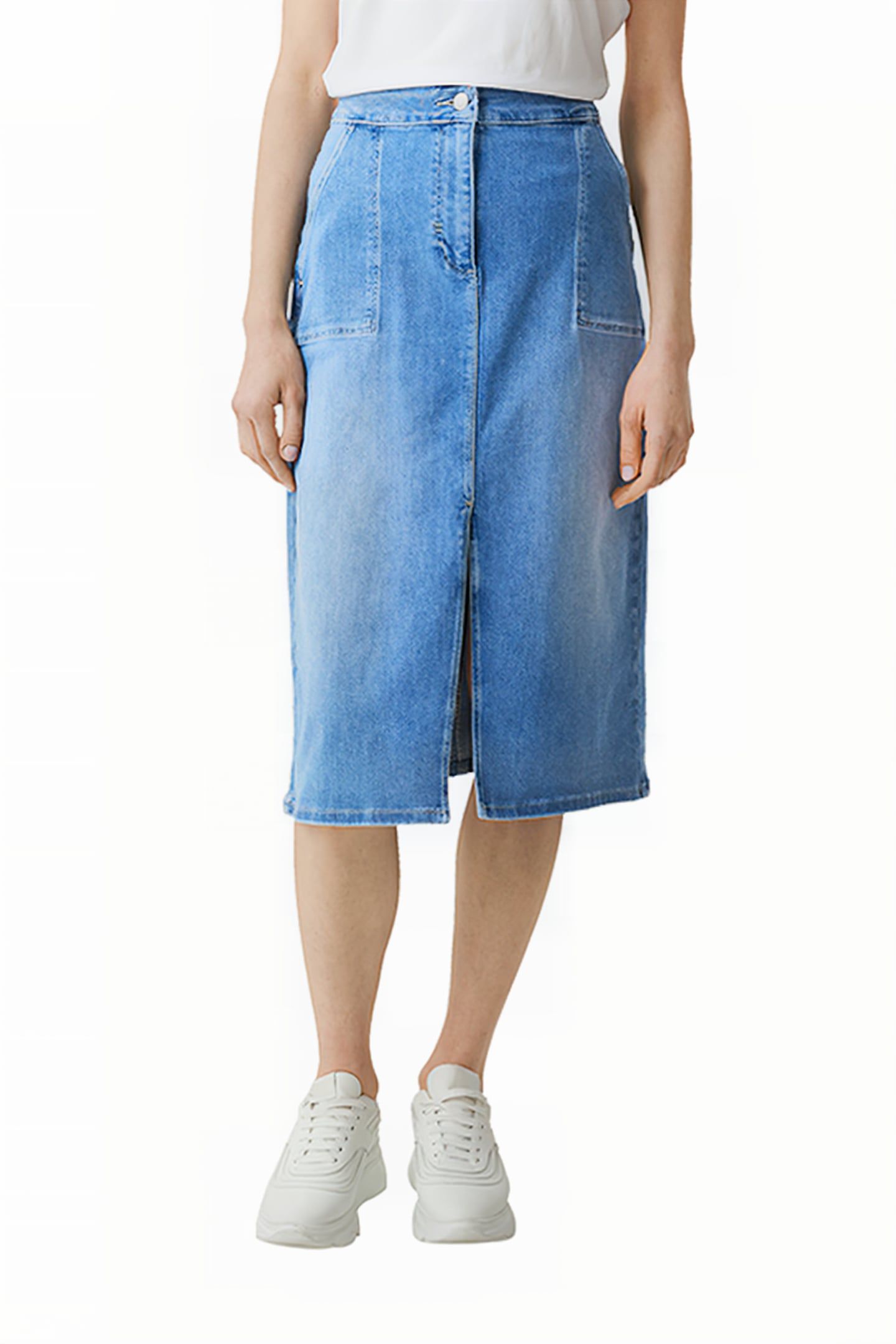 COMMA SKIRTS BLUE-DENIM 1
