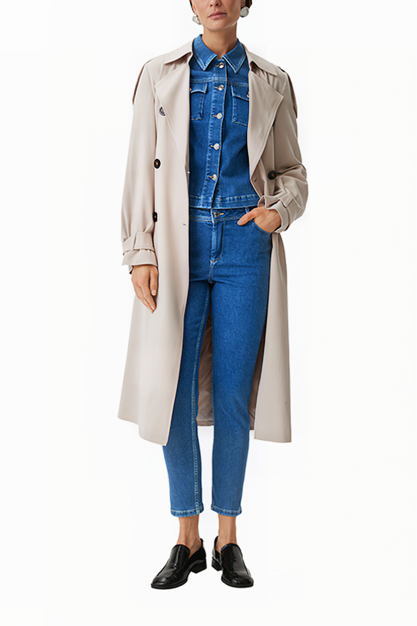 COMMA JACKETS INDOOR BLUE-DENIM 4