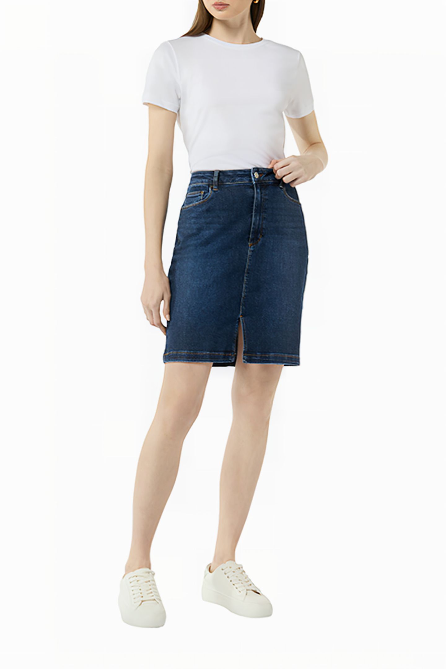 COMMA SKIRTS BLUE-DENIM 1