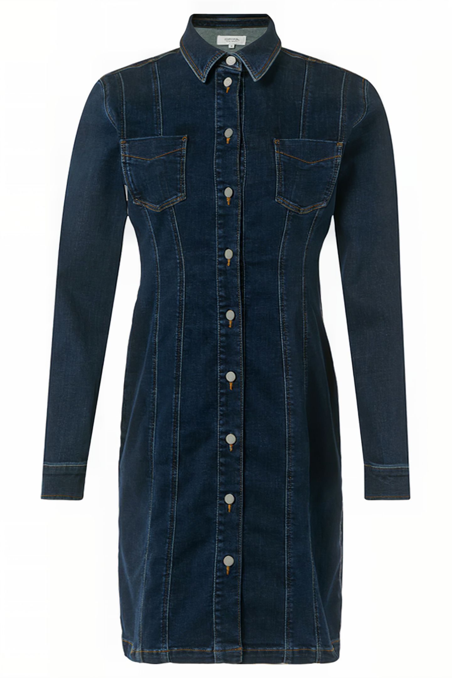 COMMA DRESSES BLUE-DENIM 4
