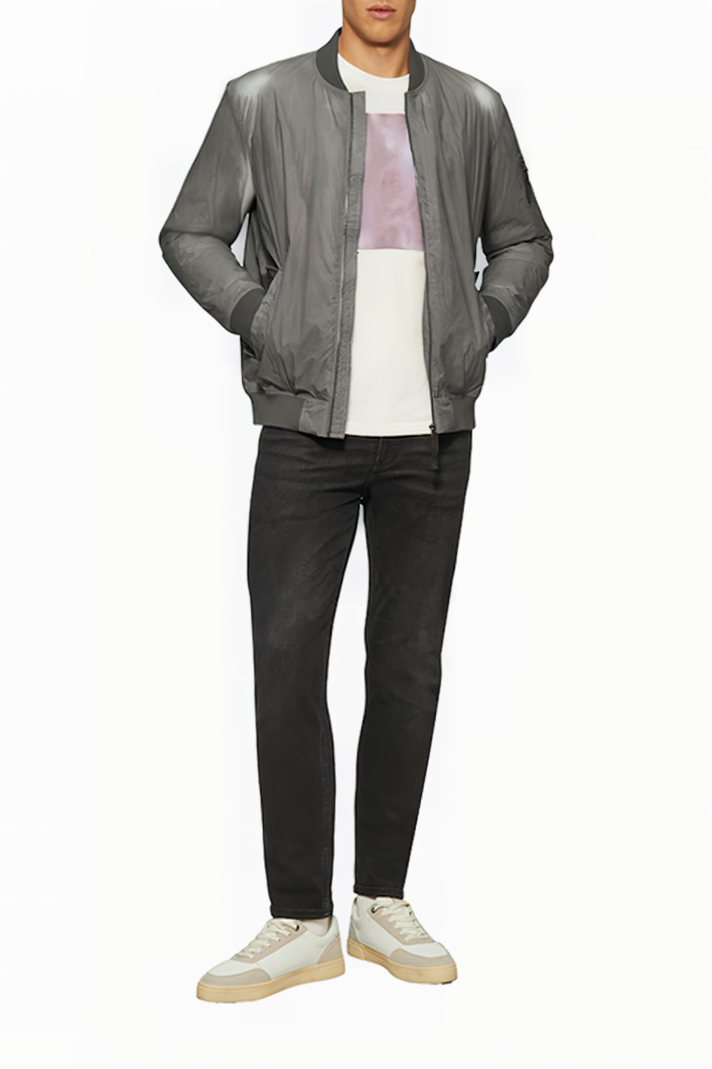 S.OLIVER JACKETS OUTDOOR GREY/BLACK 2