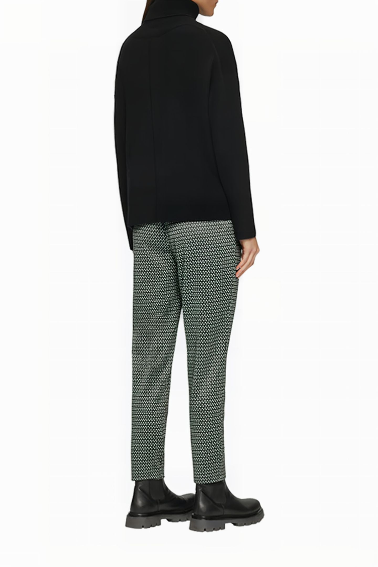 S.OLIVER PANTS GREY/BLACK 3