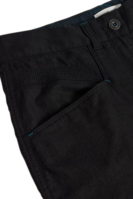 HARPER LINEN BLEND TROUSER PURE BLACK 4
