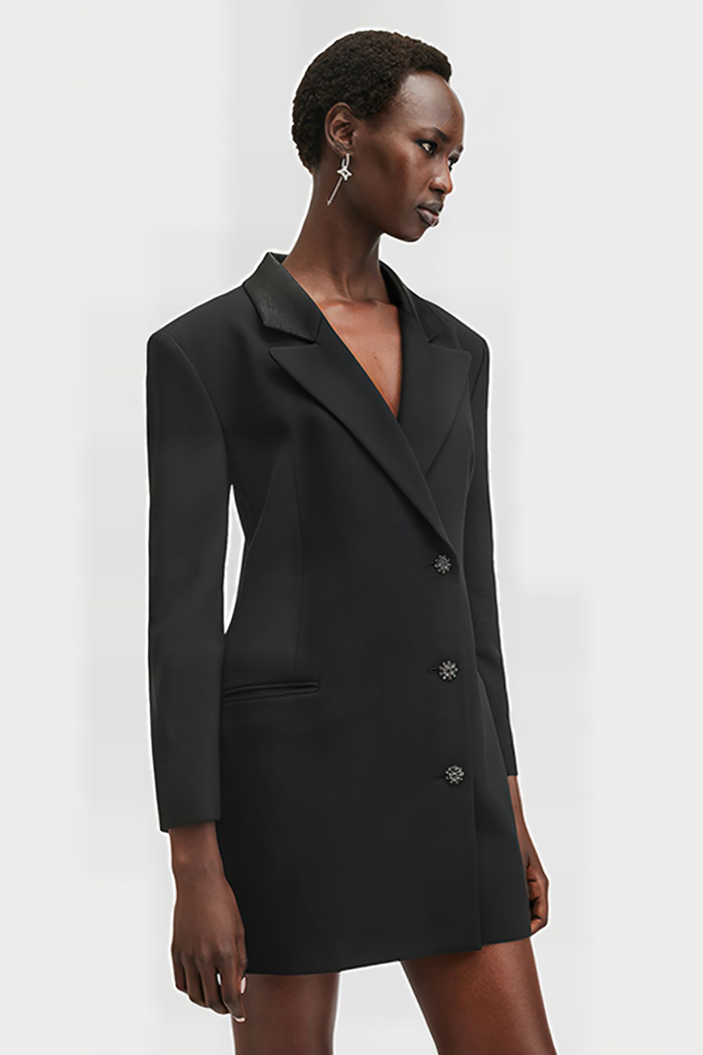 ERYKAH BLAZER DRESS BLACK 6