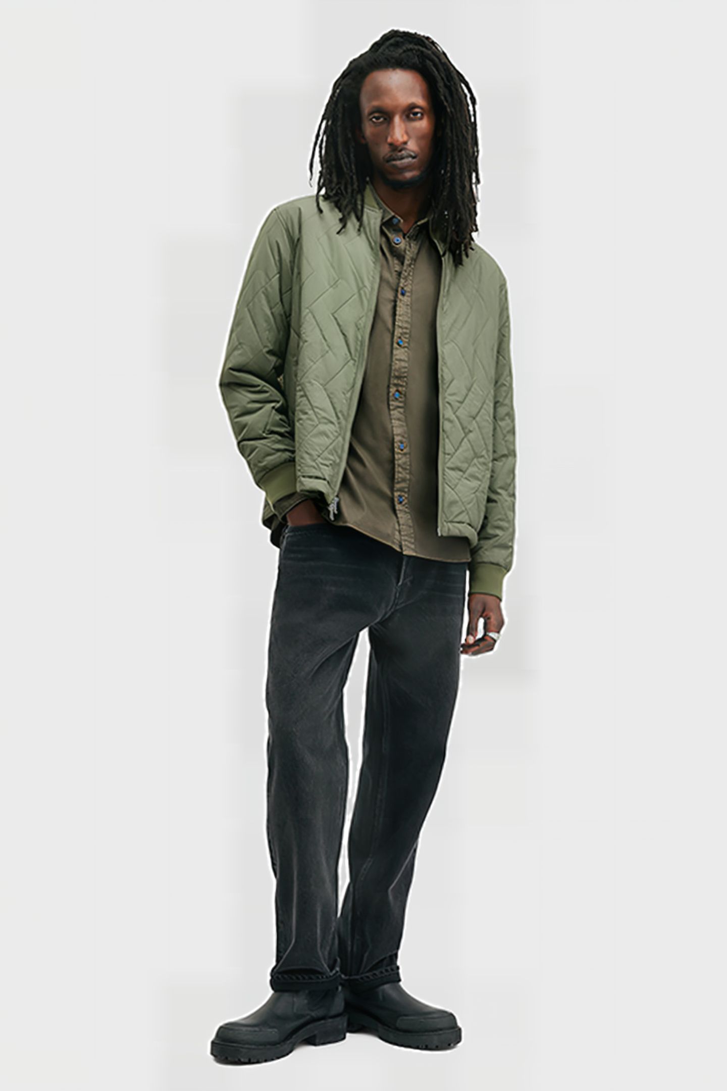 HAWTHORNE LS SHIRT CAGE BROWN 6