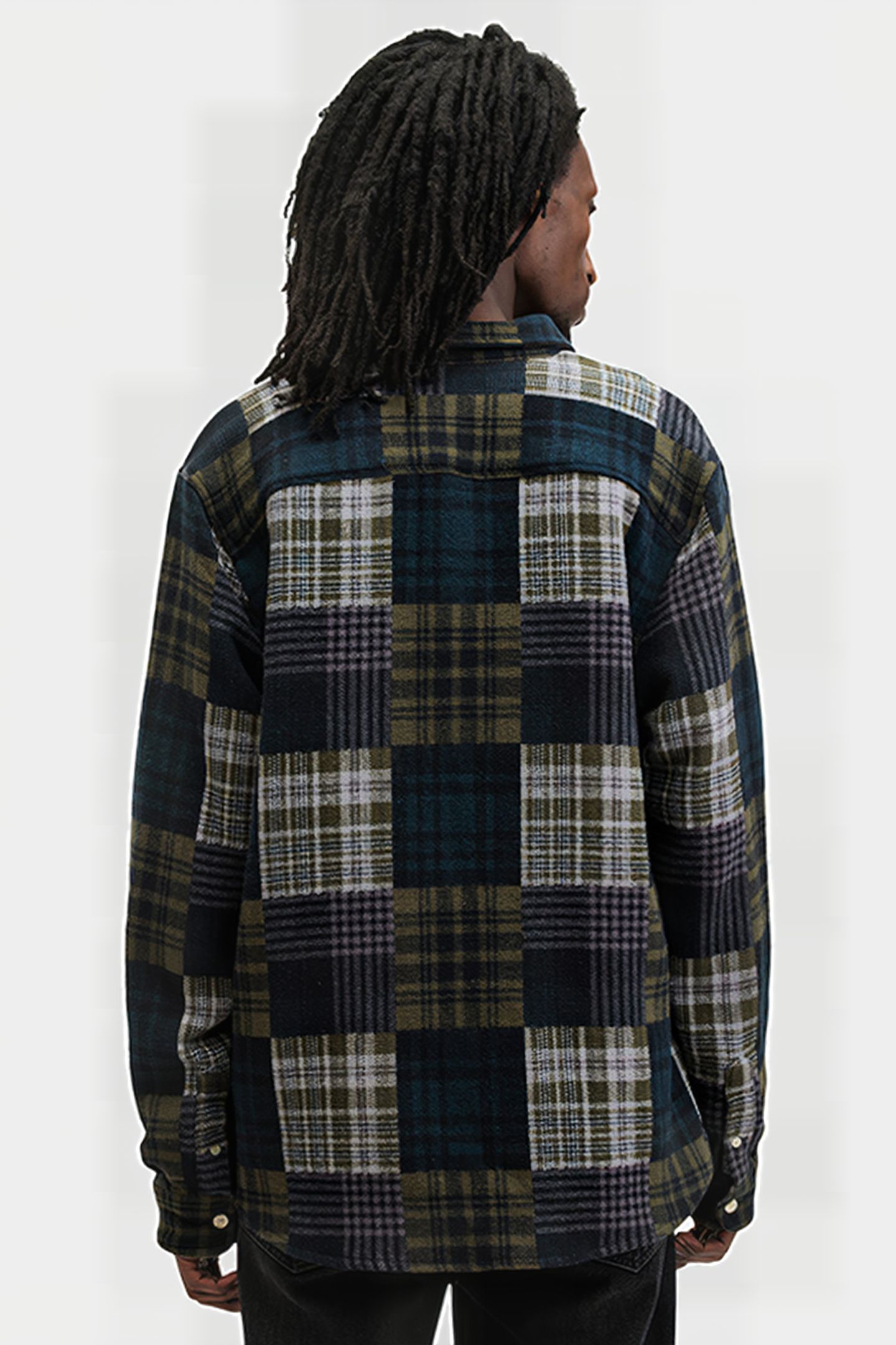 HOPTON LS SHIRT KHAKI GREEN 2