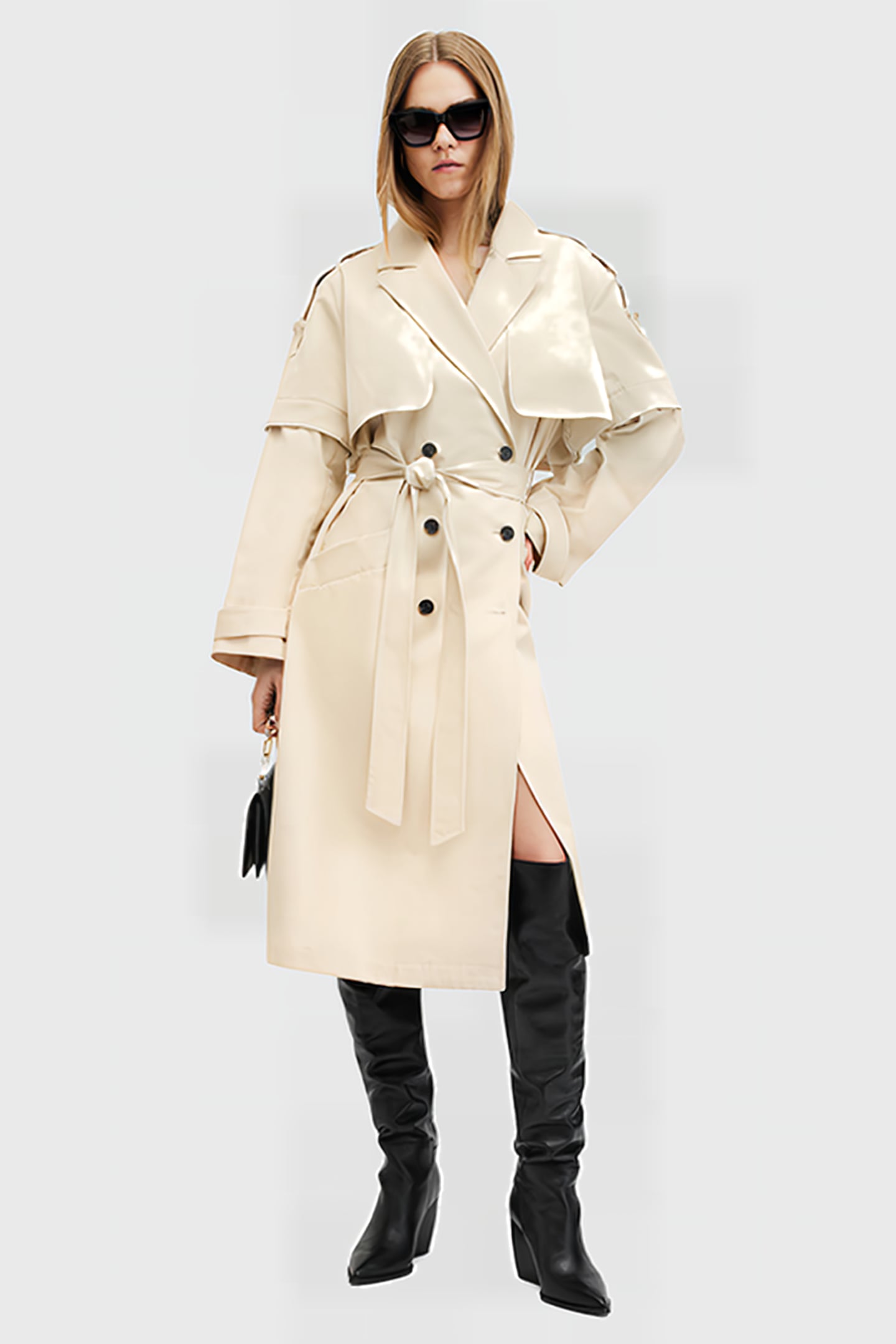 CLYDE TRENCH ECRU WHITE 5