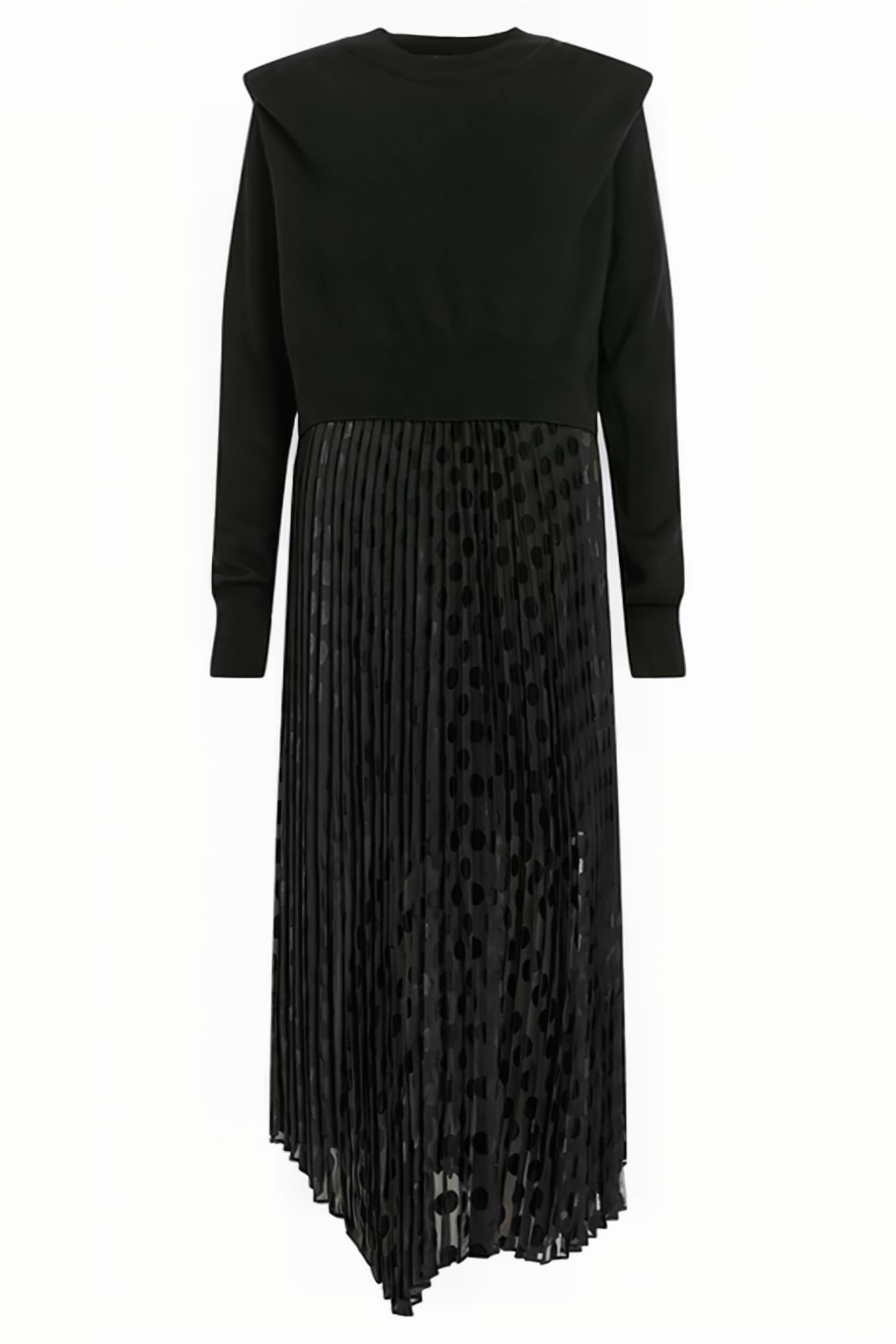 LEIA DOTT DRESS BLACK 3