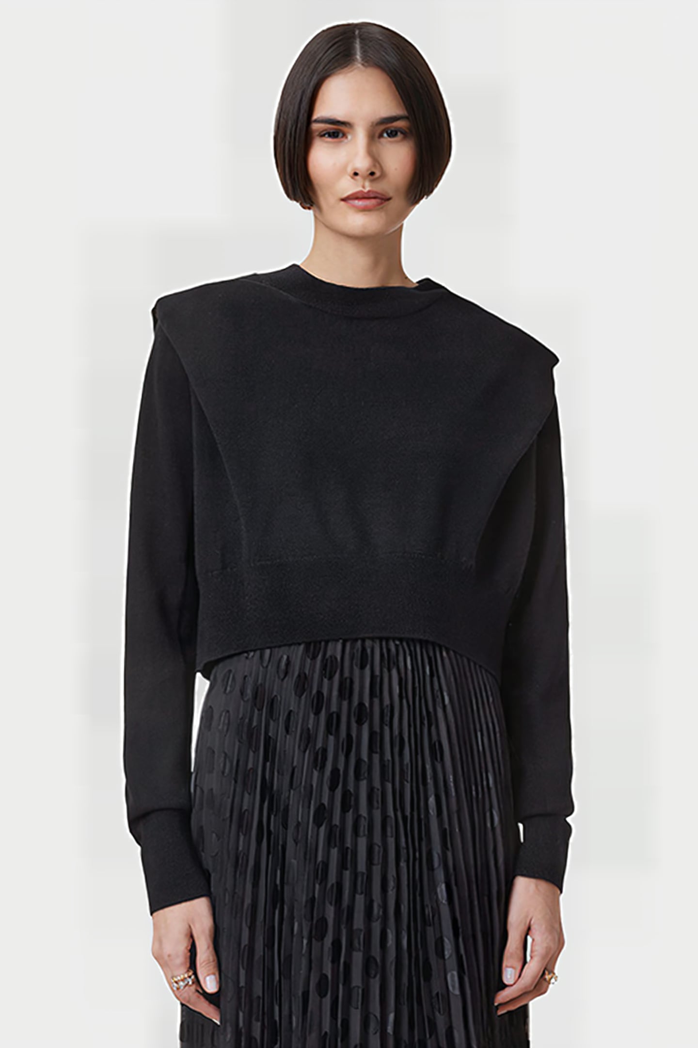 LEIA DOTT DRESS BLACK 7
