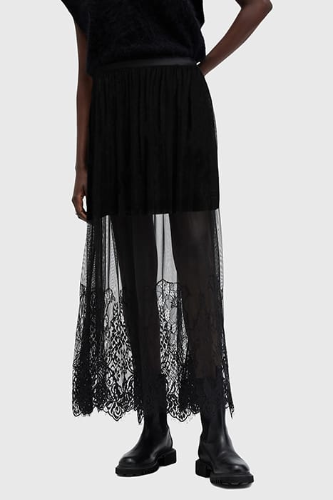 ARIELLA LACE SKIRT BLACK 1