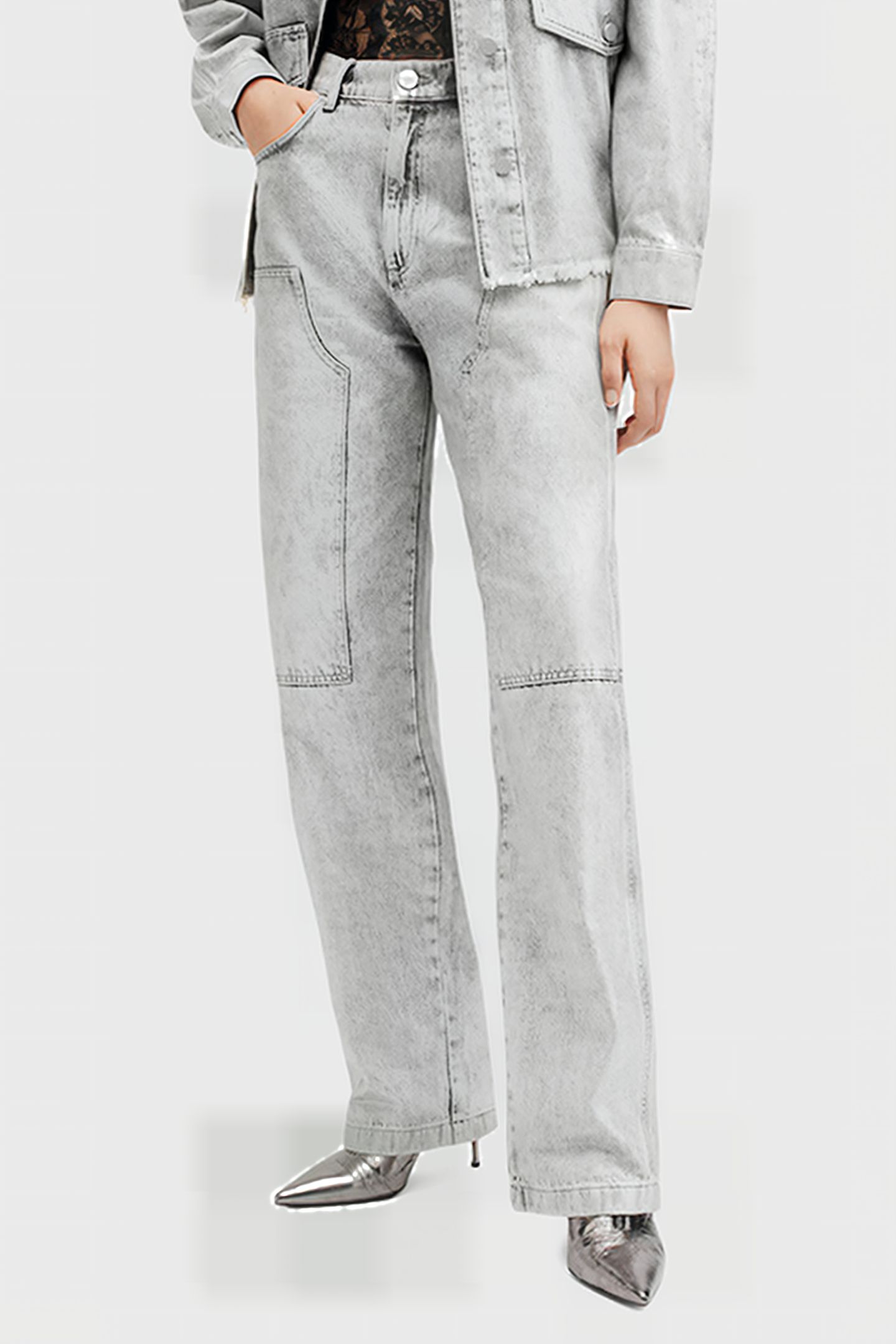 MIA CARPENTER JEAN COATED SILVER 1