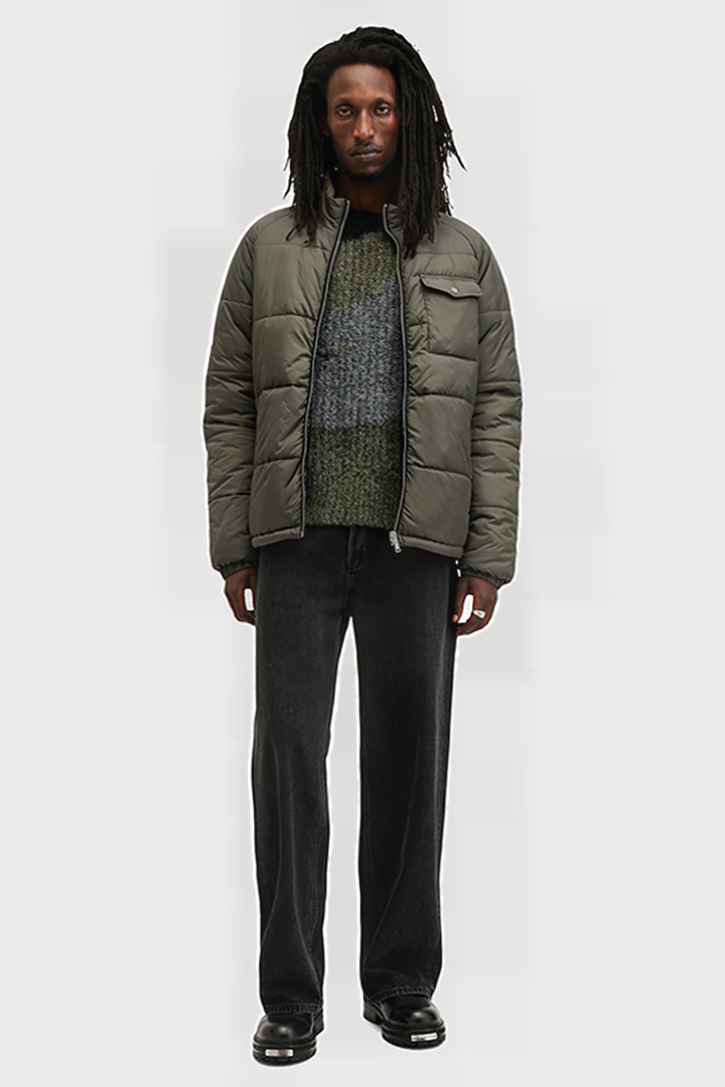GRIFFIN REV JACKET ARMY GREEN/BLACK 3