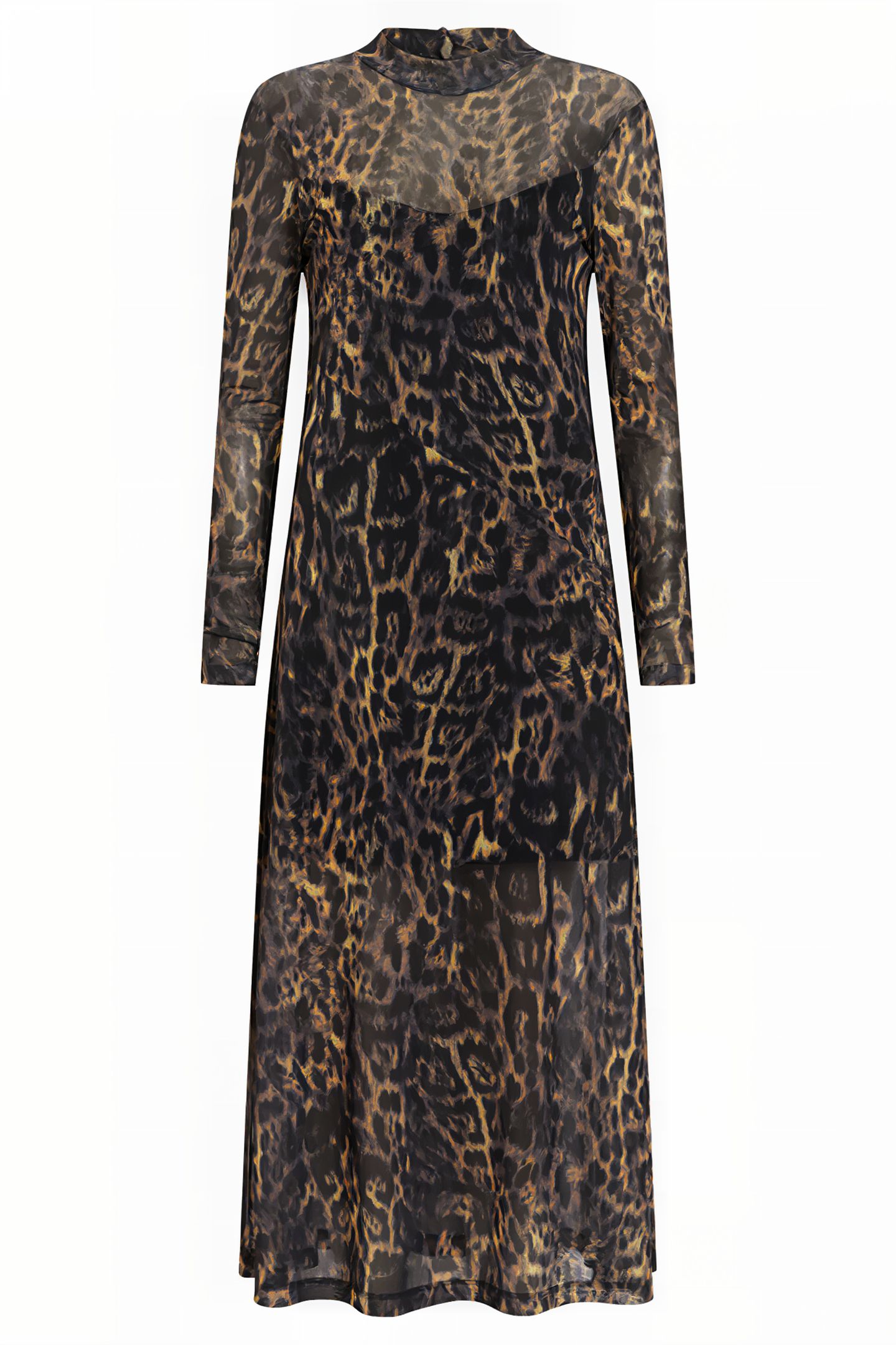 HANNA MESH DRESS JINX GOLDEN BROWN 3