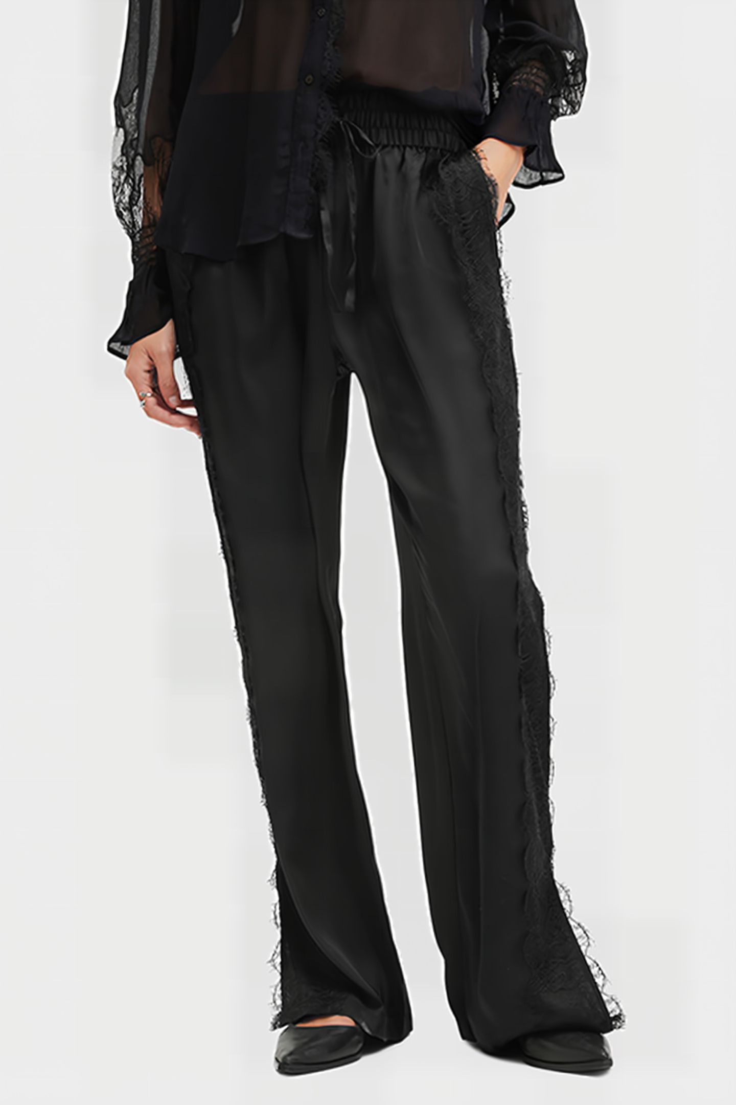 TYLER LACE TROUSER BLACK 1