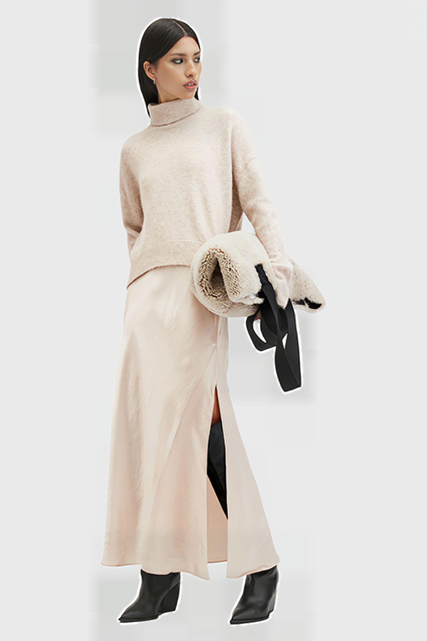 NICO DRESS FAWN BROWN 3