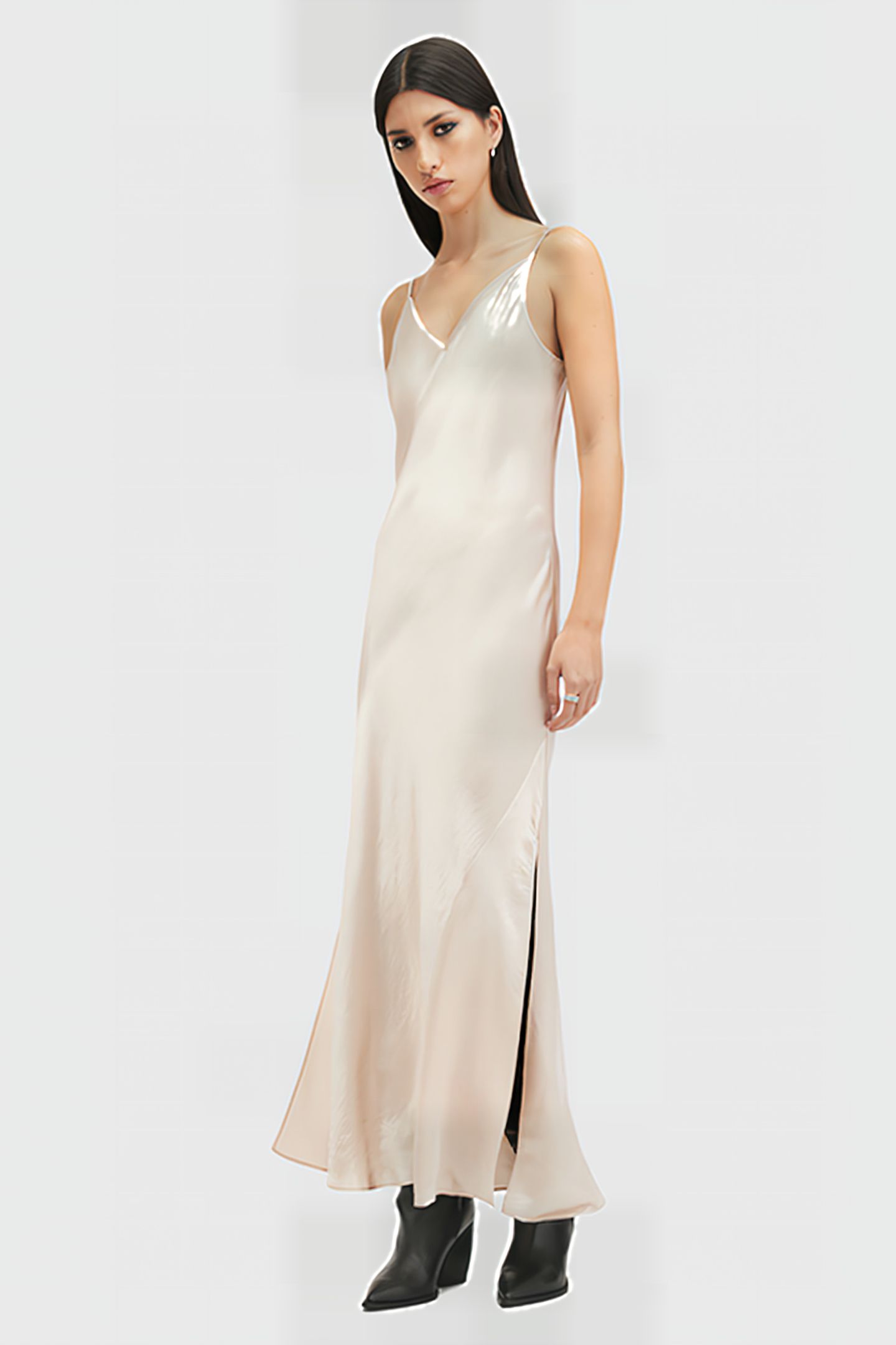 NICO DRESS FAWN BROWN 4