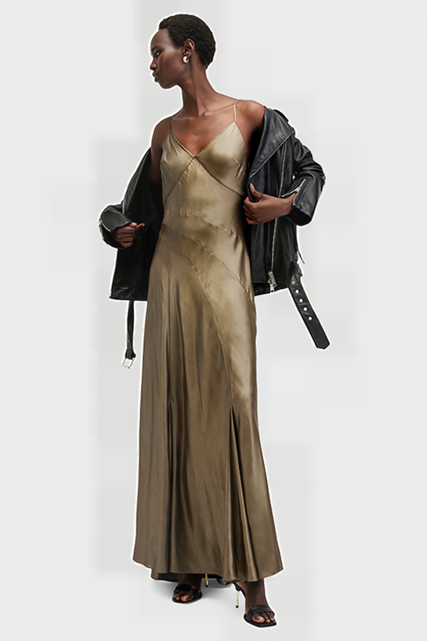 LILI MAXI DRESS METALLIC GOLD 4