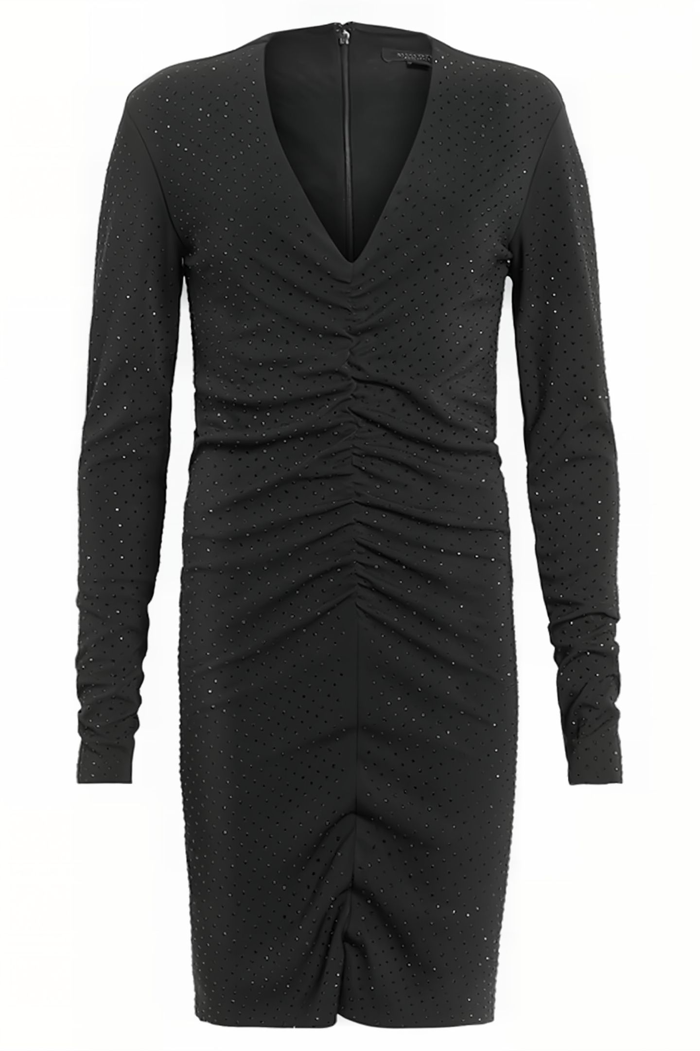 ALYA RUCHE DRESS BLACK 4