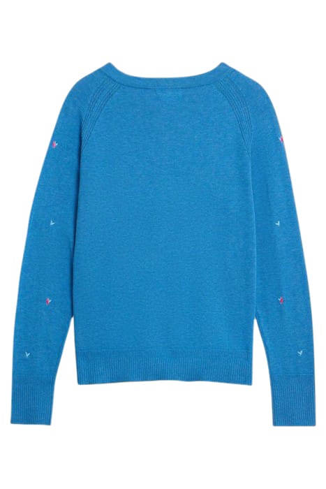 LULU EMBROIDERED CARDI BLUE MULTI 3