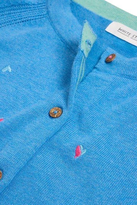 LULU EMBROIDERED CARDI BLUE MULTI 4