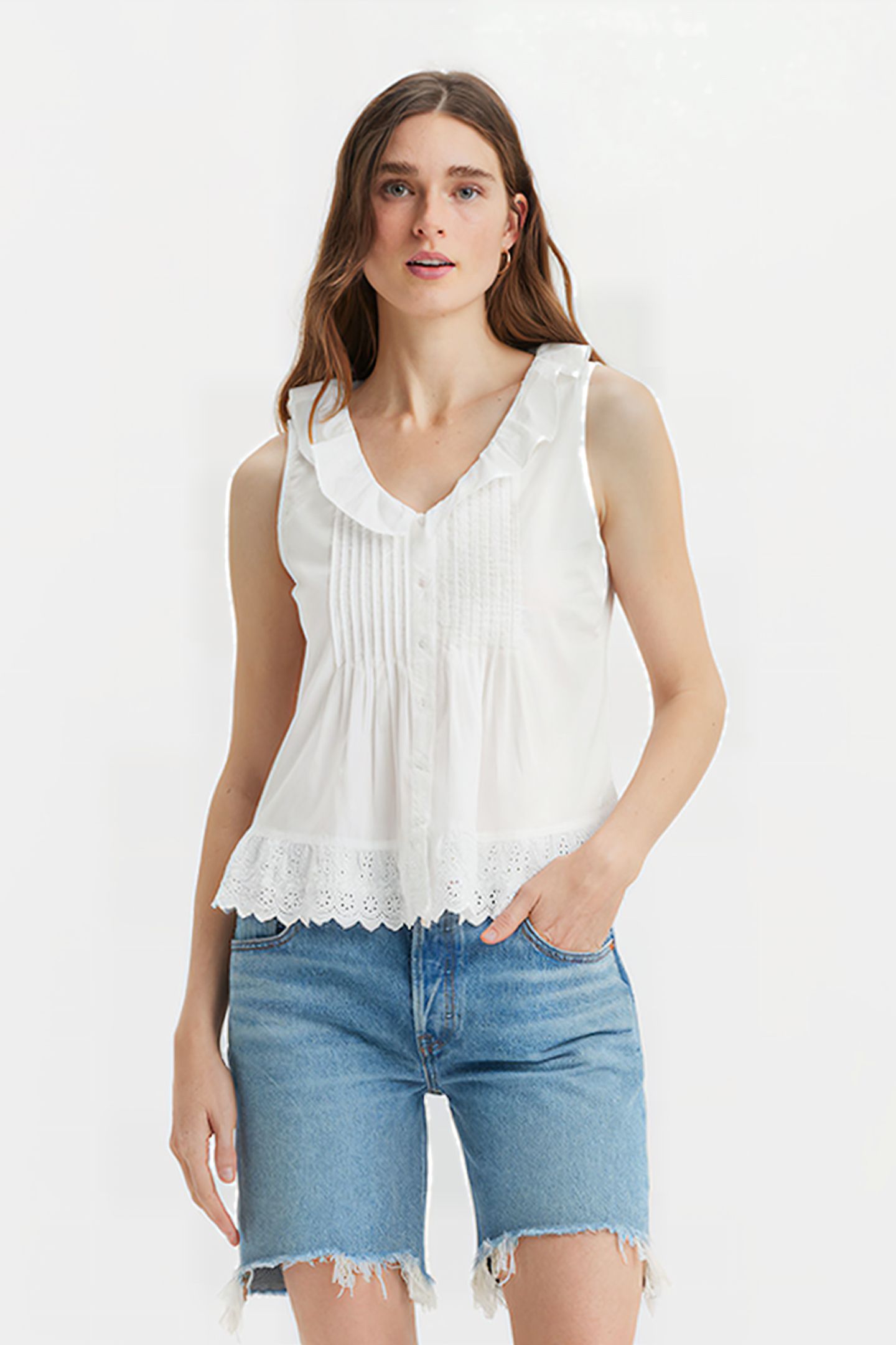 FAUNA BLOUSE BRIGHT WHITE 1