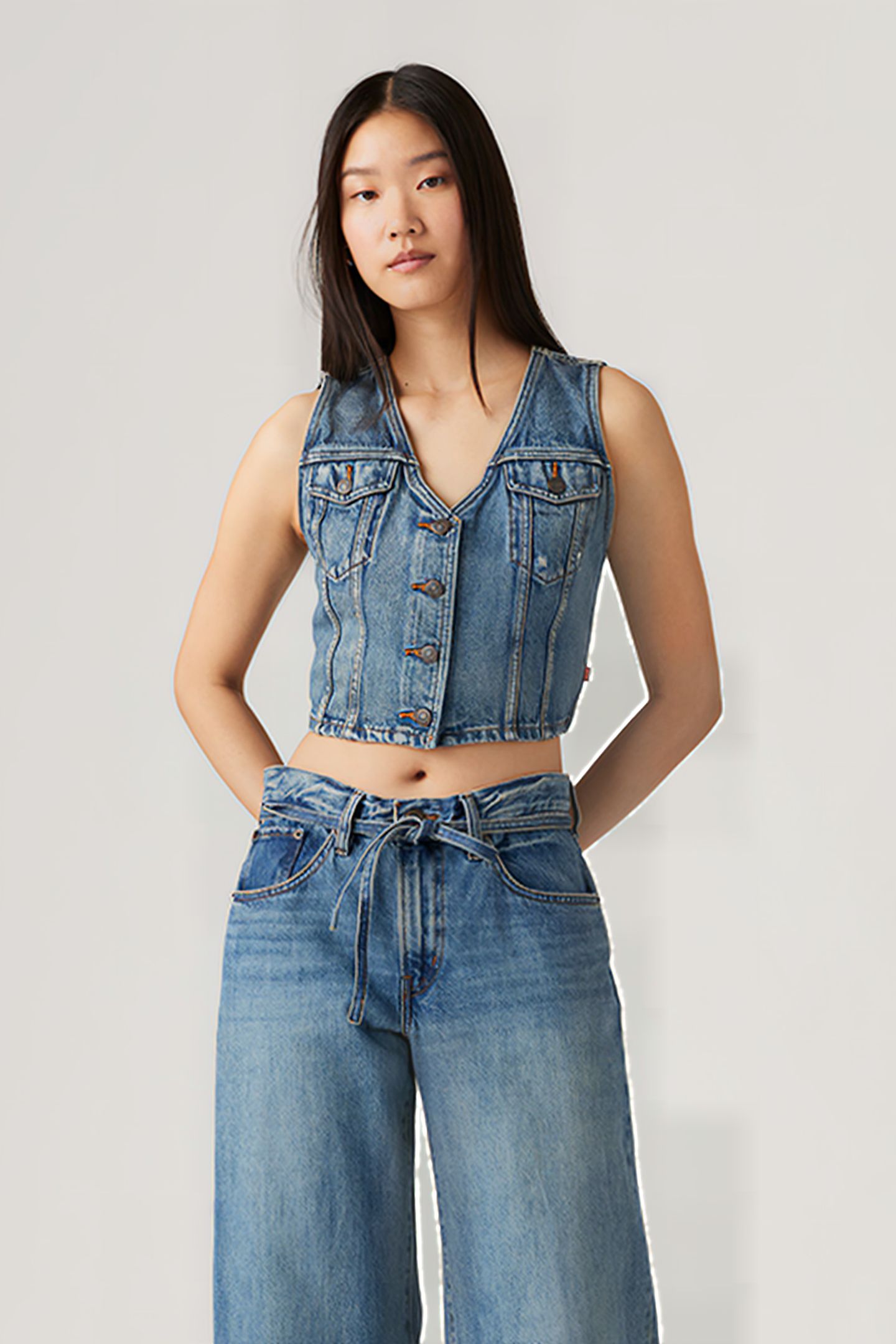 DENIM WAISTCOAT IN BLUE DENIM 3