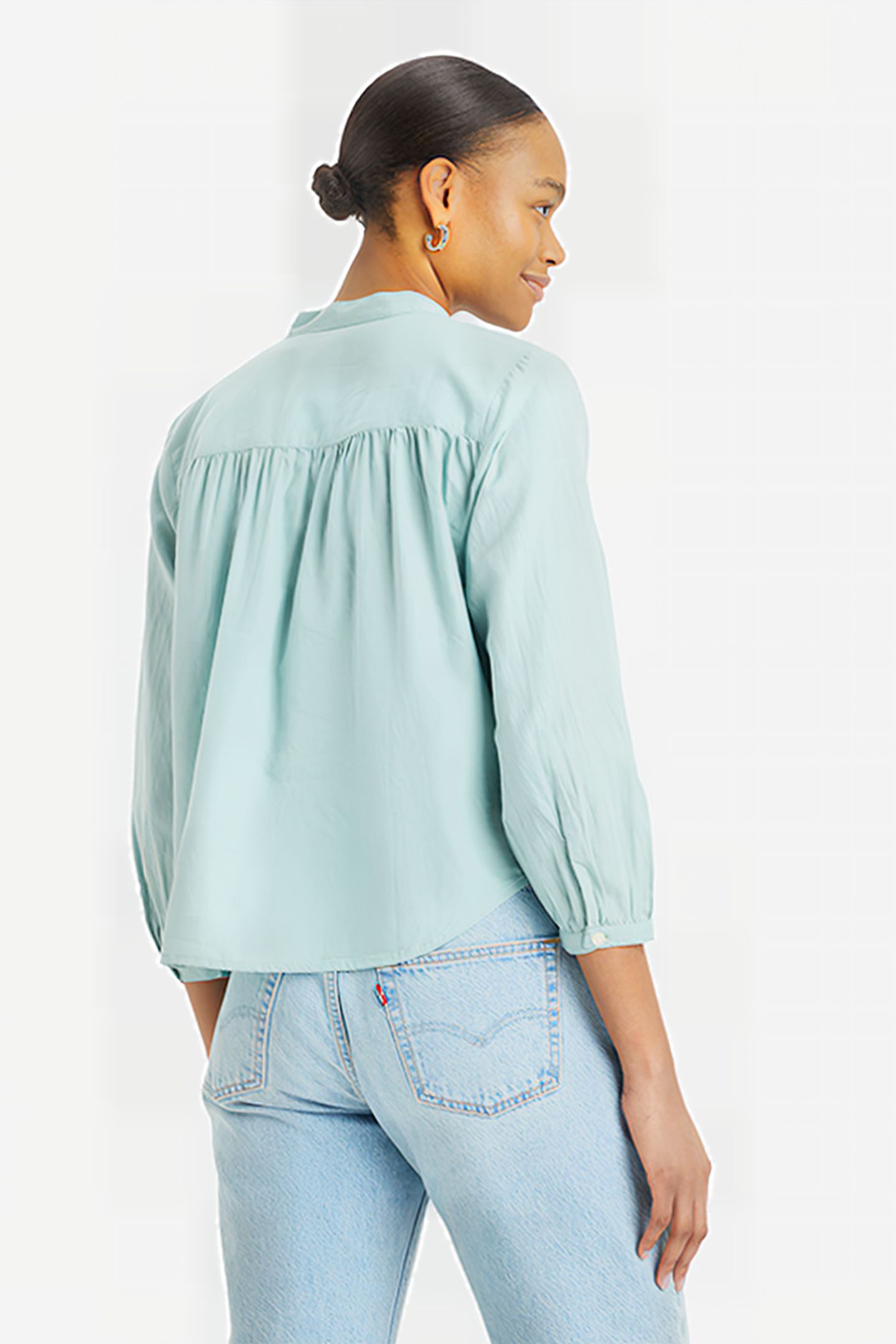 LILAH BLOUSE BLUE SURF 2