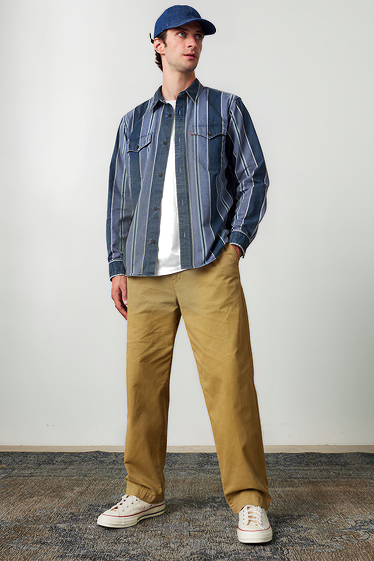 RELAXED FIT WESTERN CARSON STRIPE 3