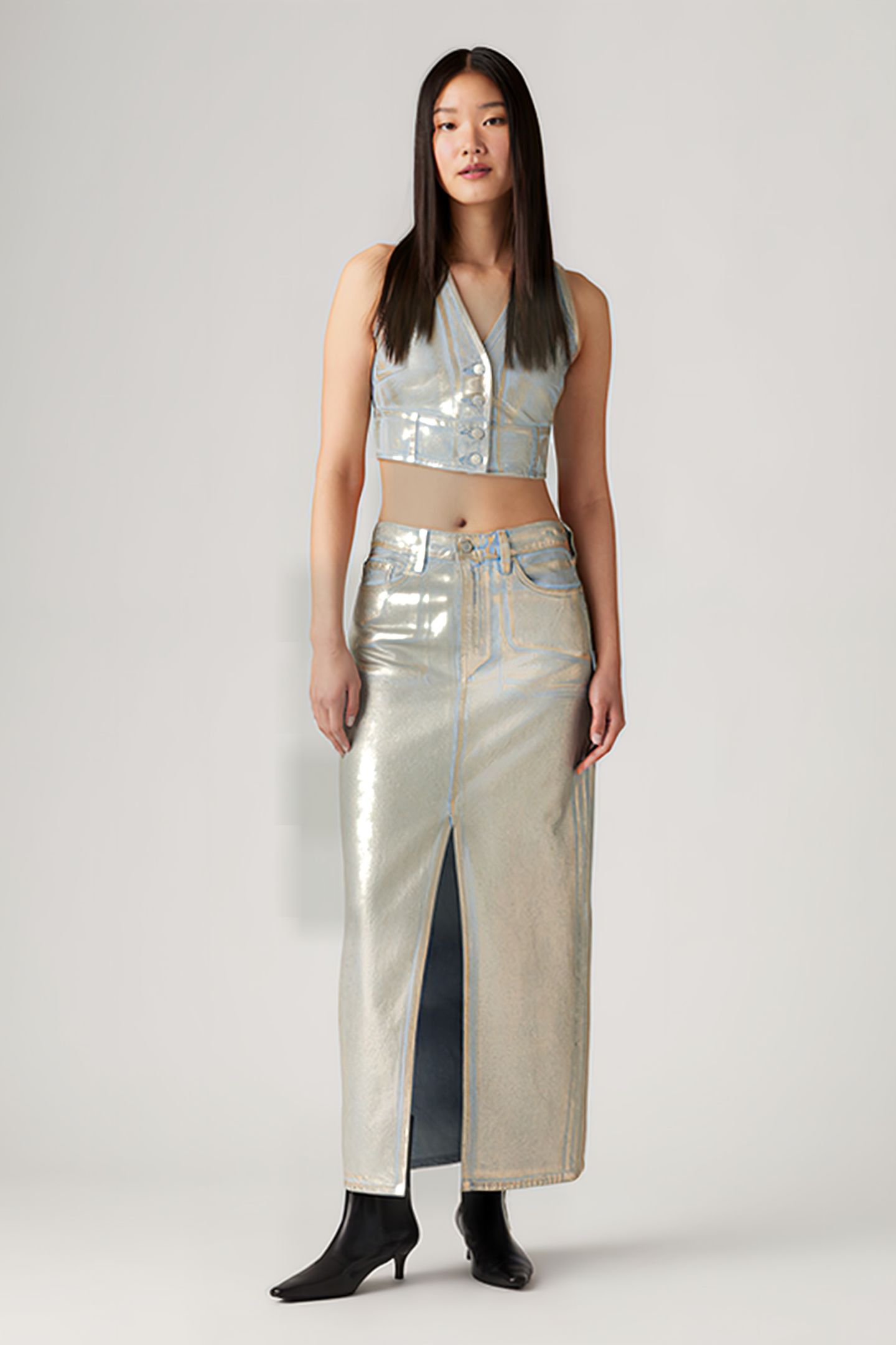 ANKLE COLUMN SKIRT OPTICAL ILLUSION SKIR 2