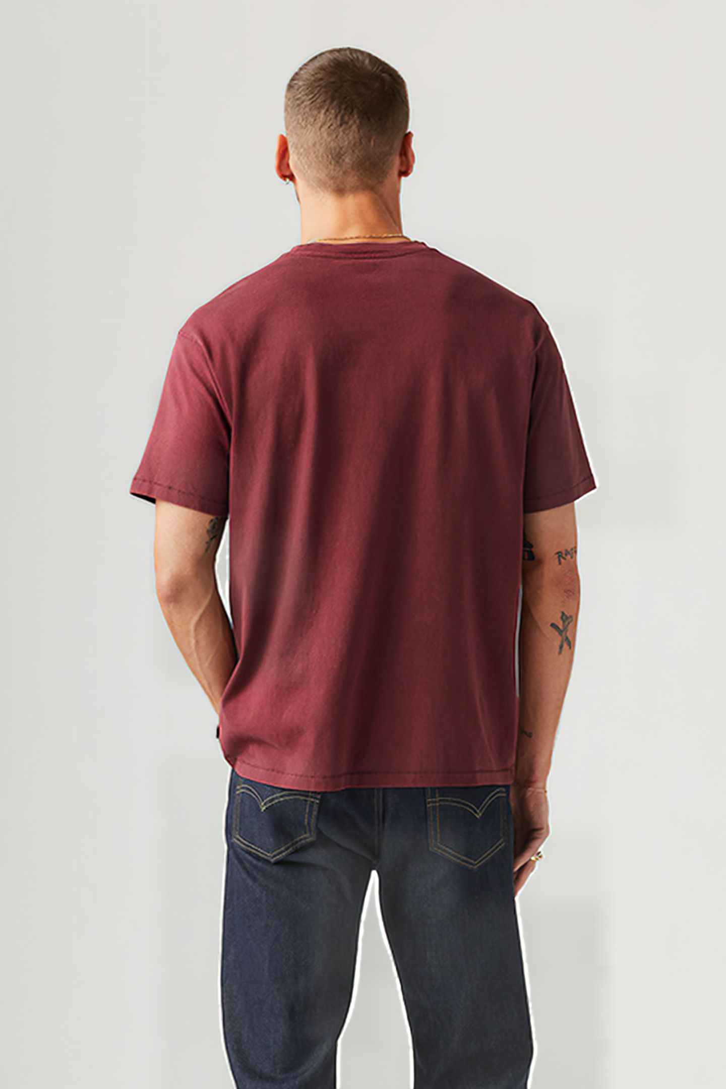 RED TAB VINTAGE TEE GARMENT DYE T CHOCOL 2