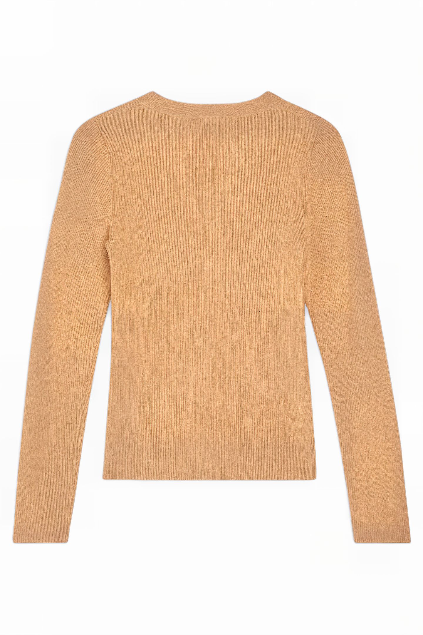 RIB CREW SWEATER TAN RIB 4