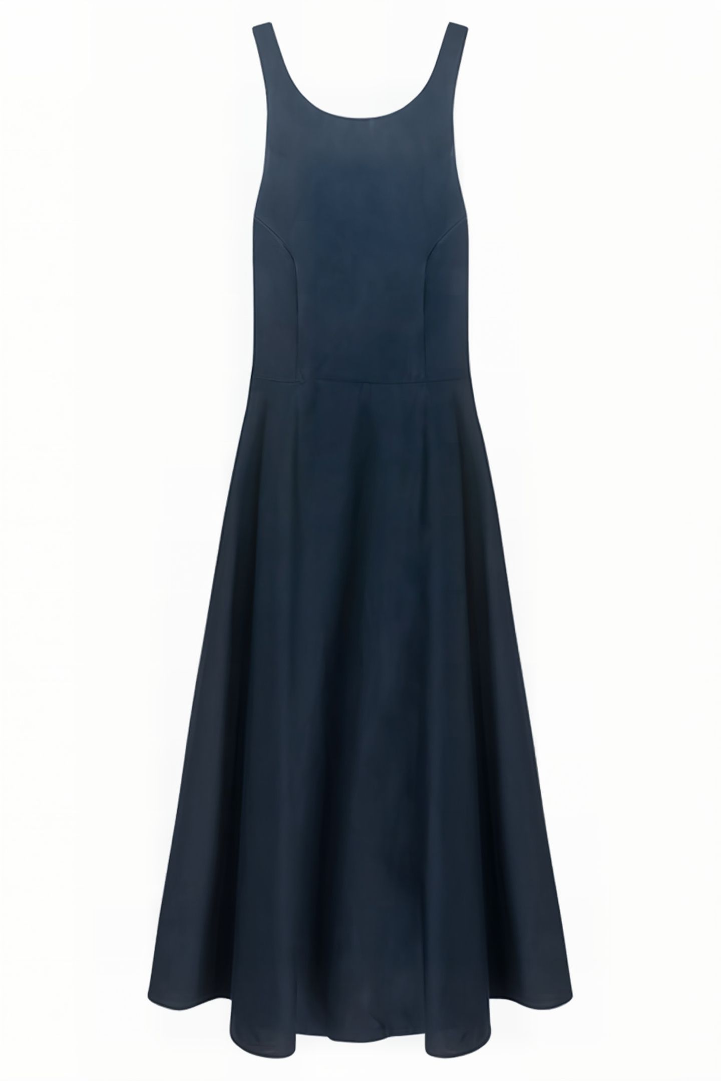LONG DRESS WITH BACK CROSSOVER BLUE 3