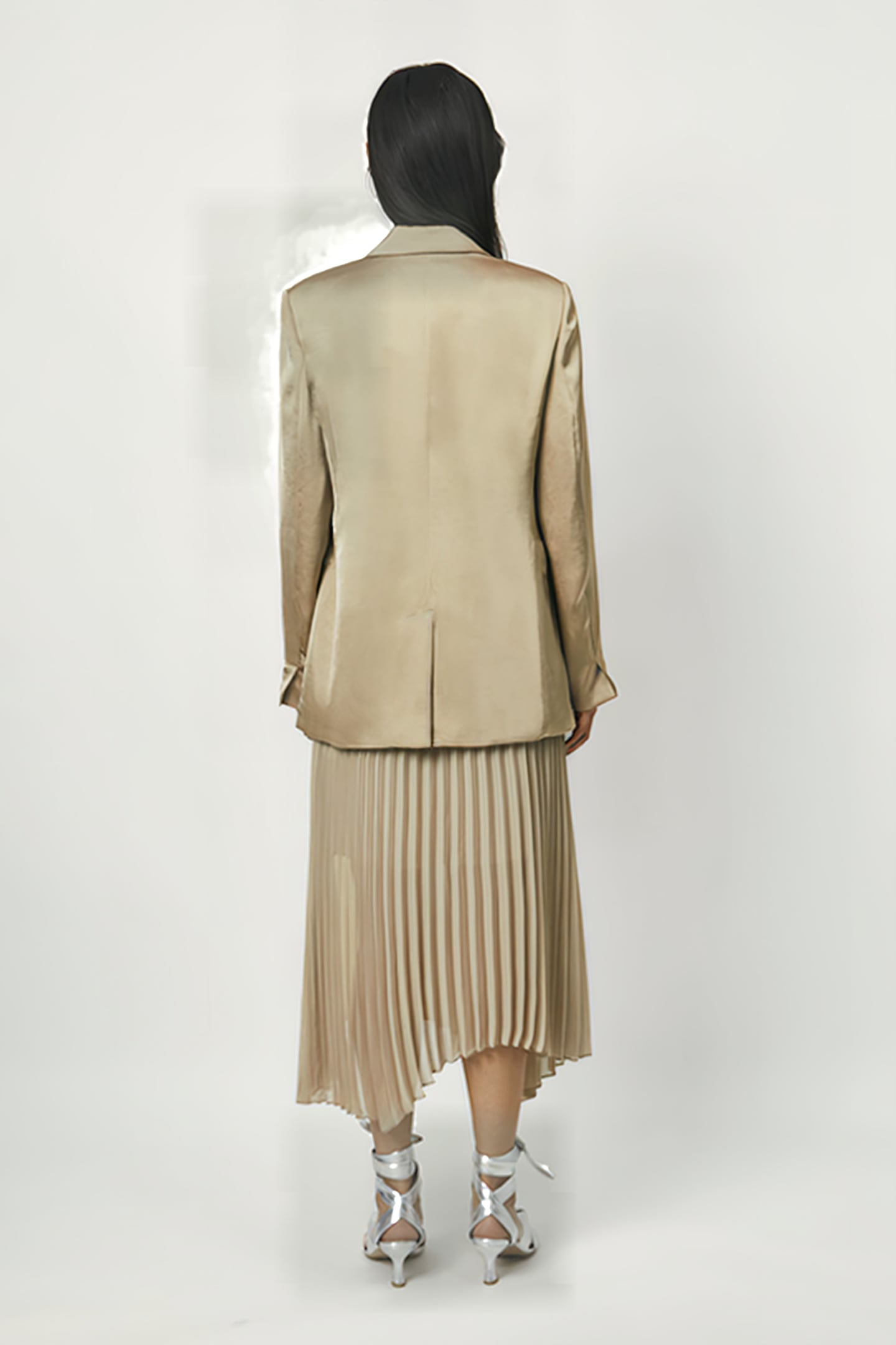 FARAWAY COLOURBLOCK SKIRT DRY SAND 5