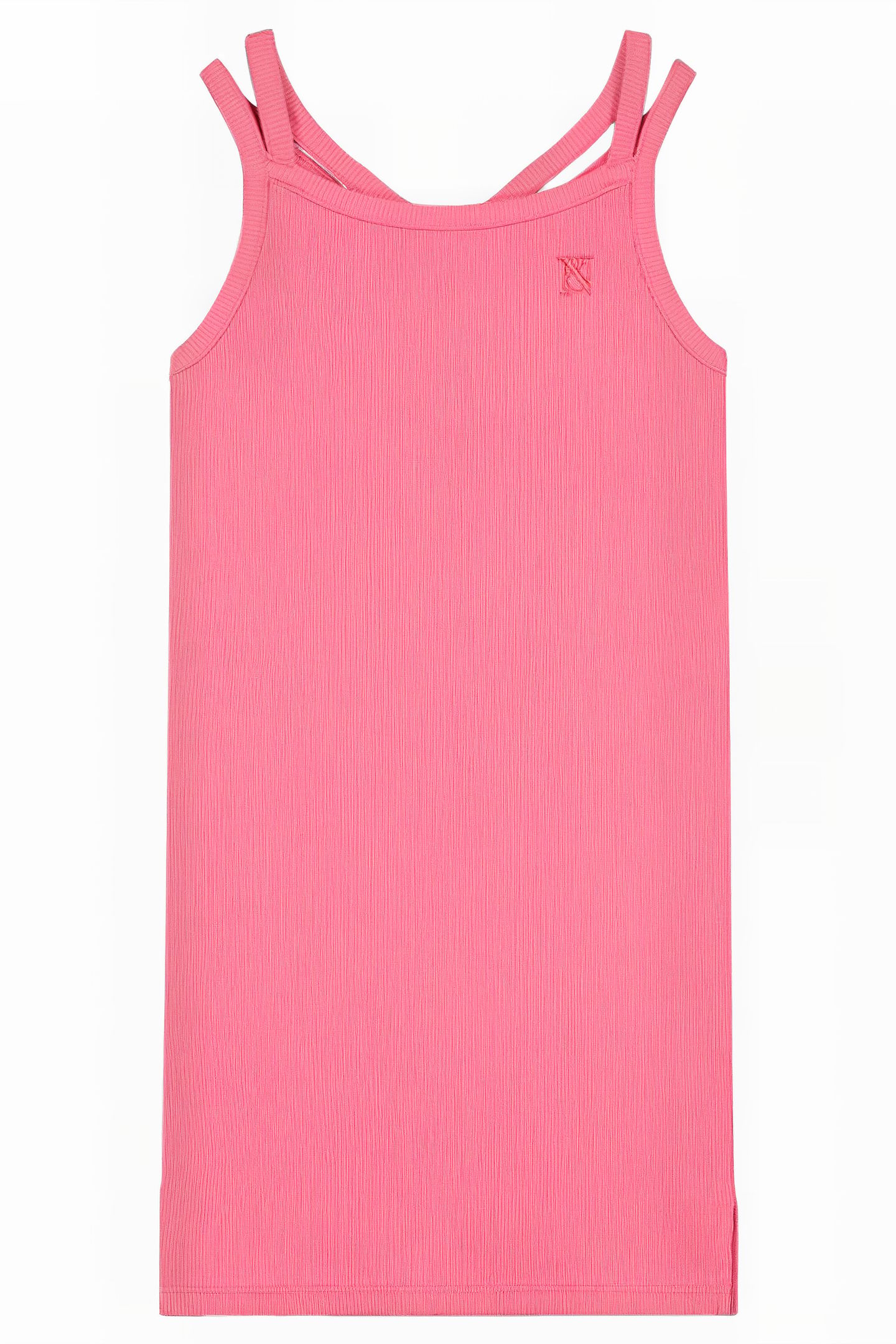 RIB DRESS LAUREL PINK 1