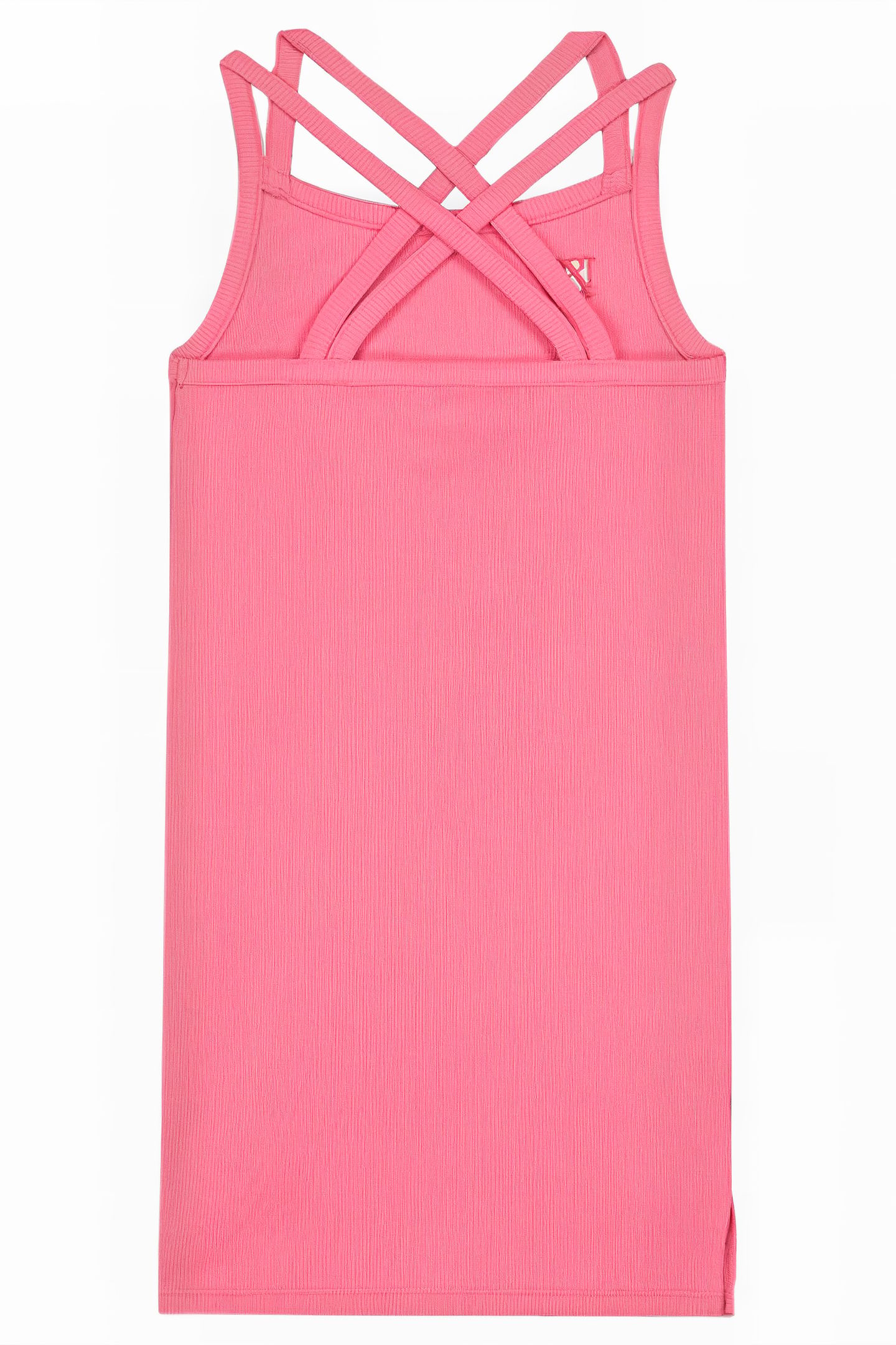 RIB DRESS LAUREL PINK 2