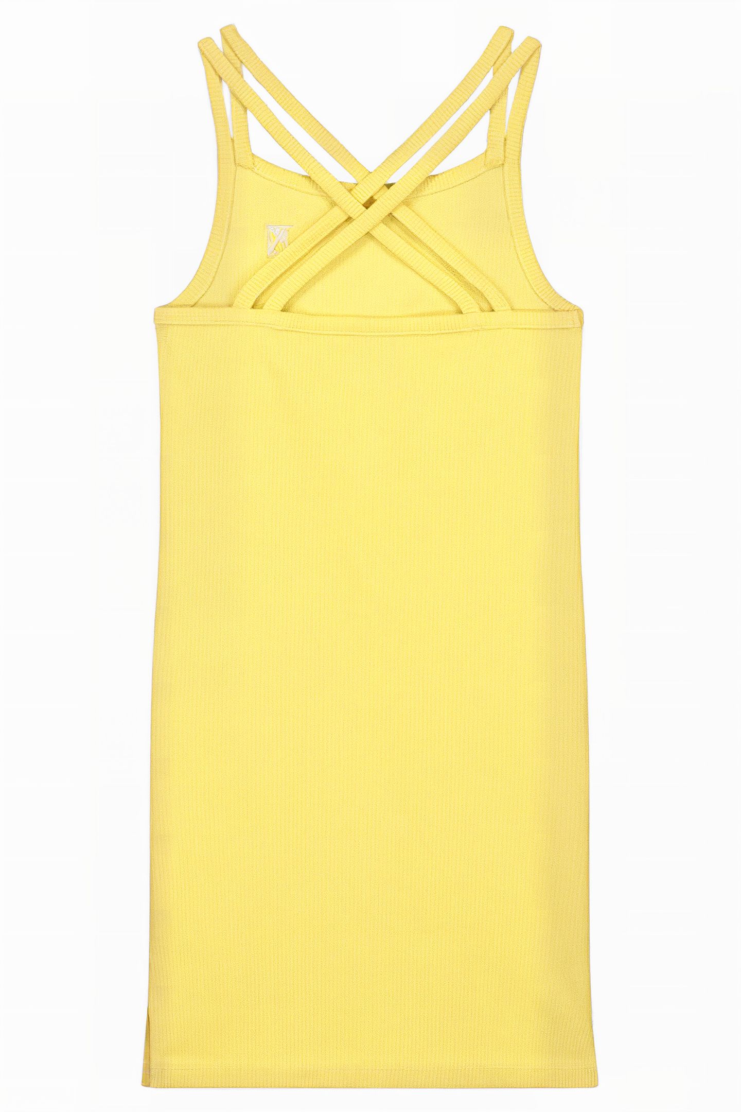 RIB DRESS SOFT YELLOW 2