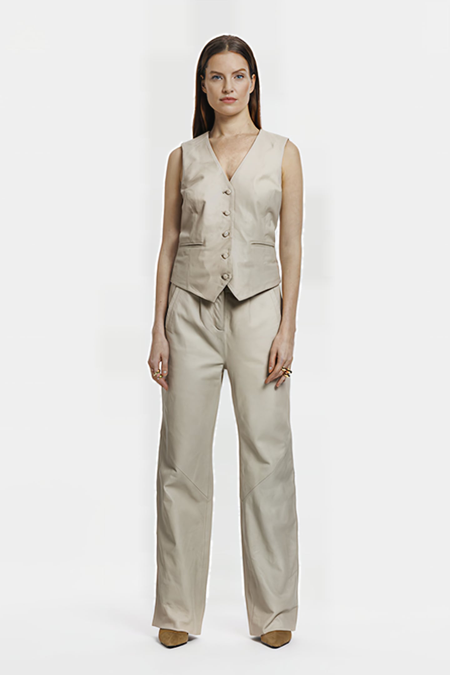 LEE TROUSERS OFF WHITE 1