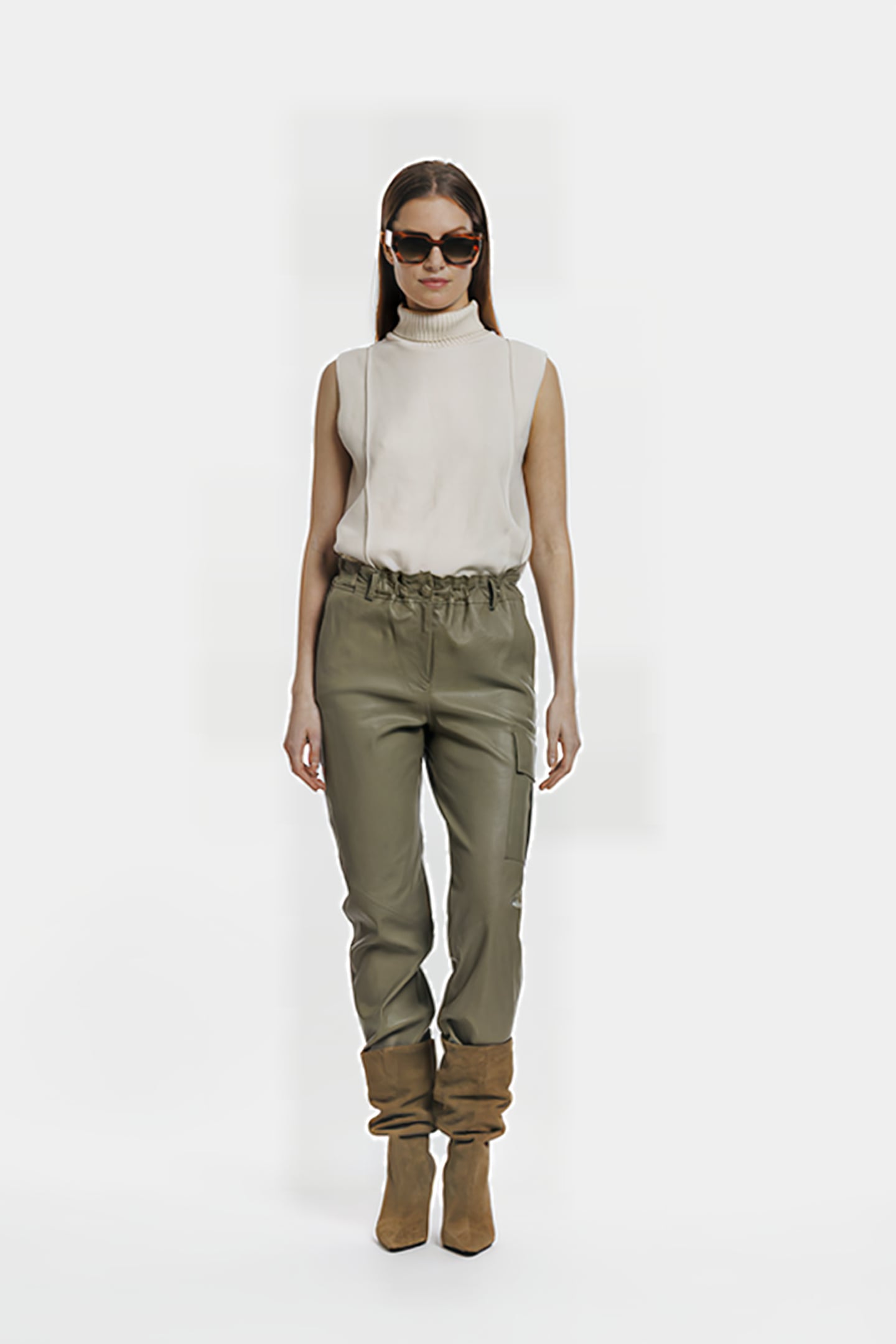 YARA TROUSERS SAGE GREEN 1