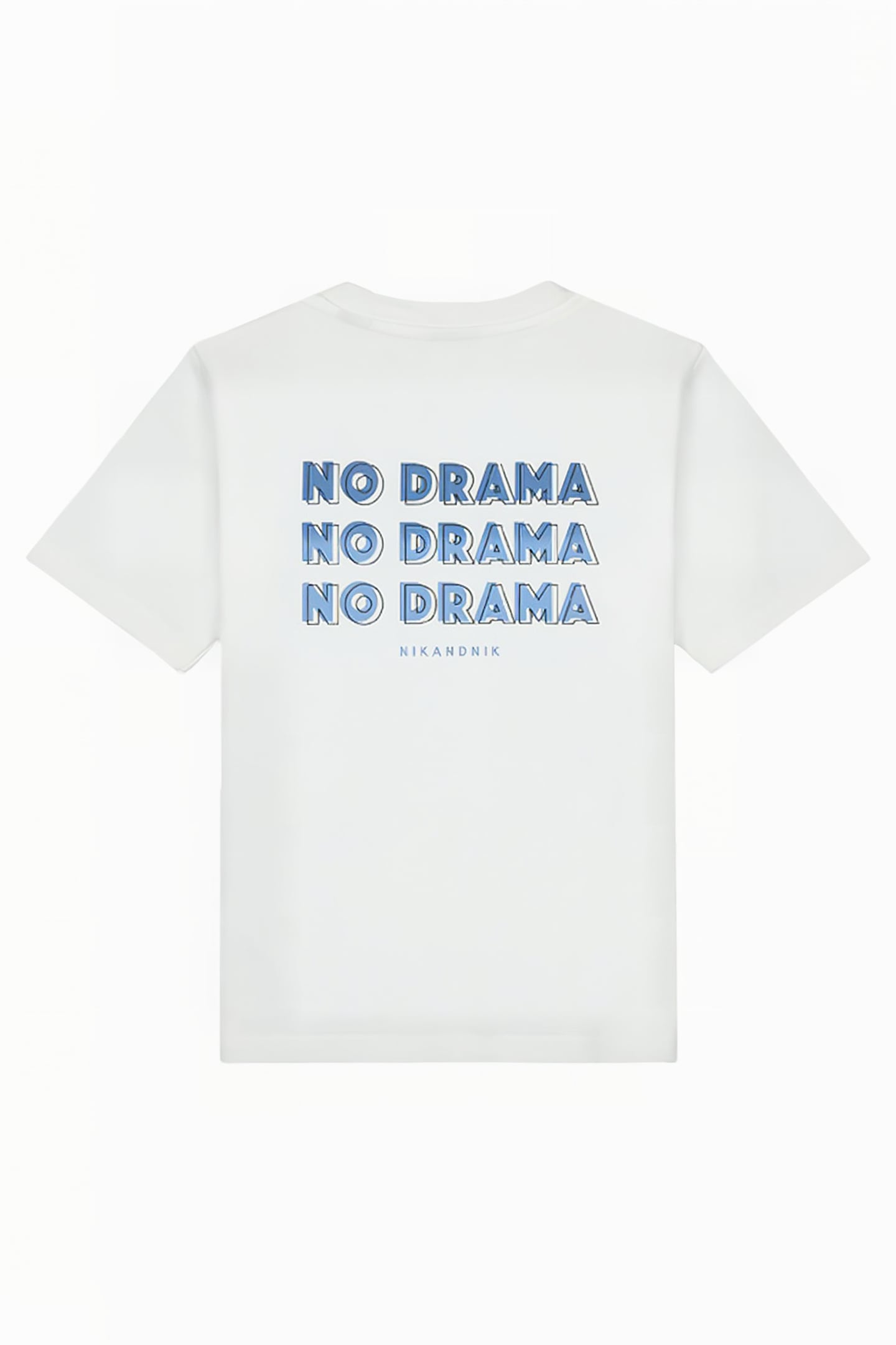 NO DRAMA T-SHIRT MEDIUM BLUE 2