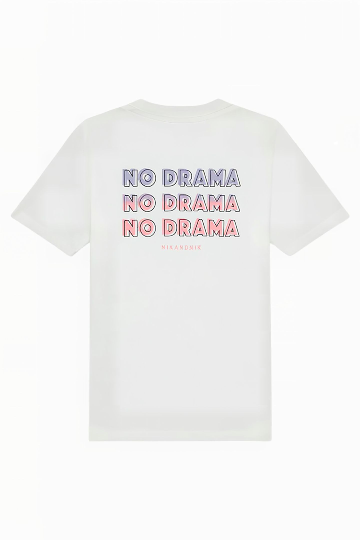 NO DRAMA T-SHIRT LAVENDER GREY 2