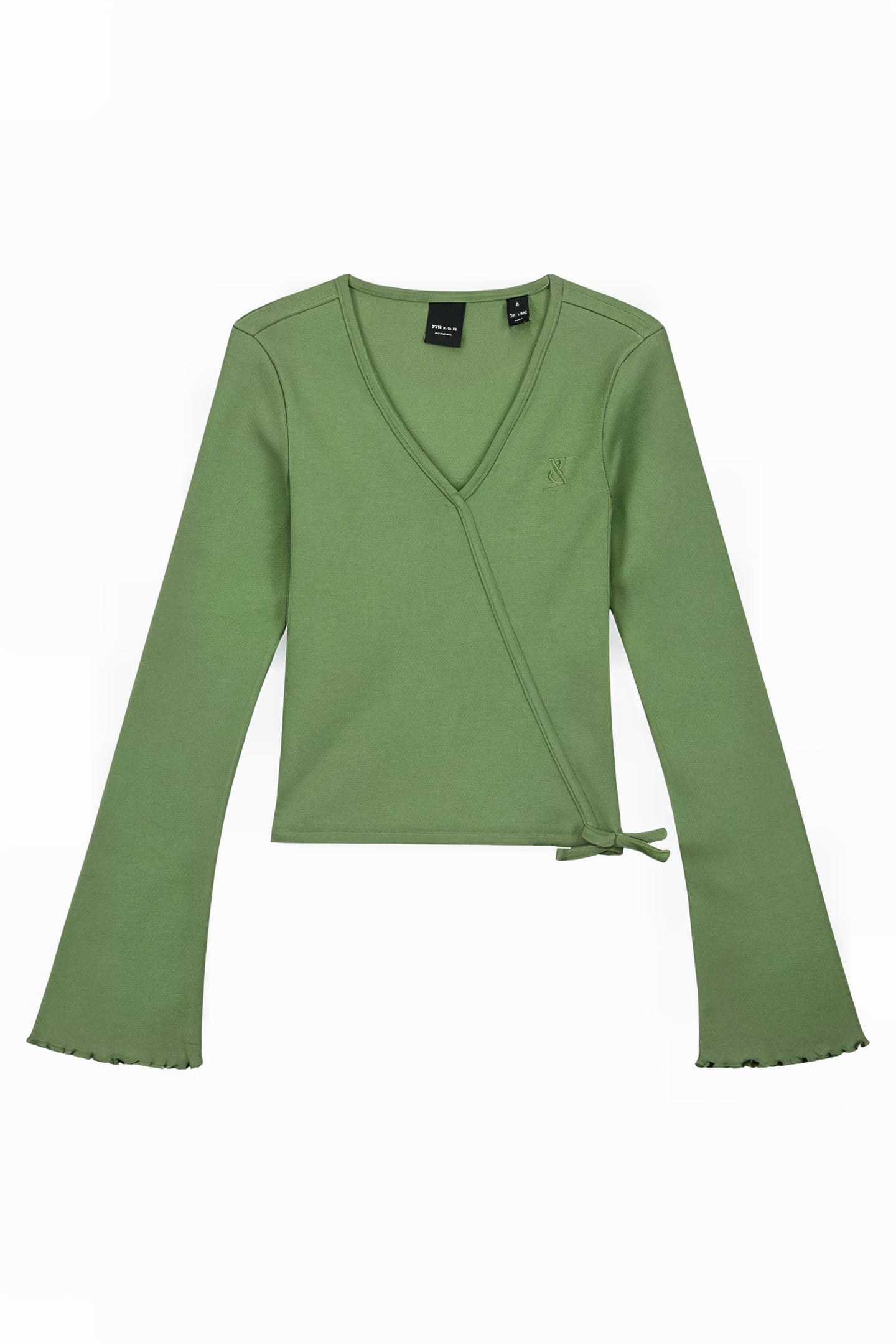 LETTUCE V-NECK FERN GREEN 1
