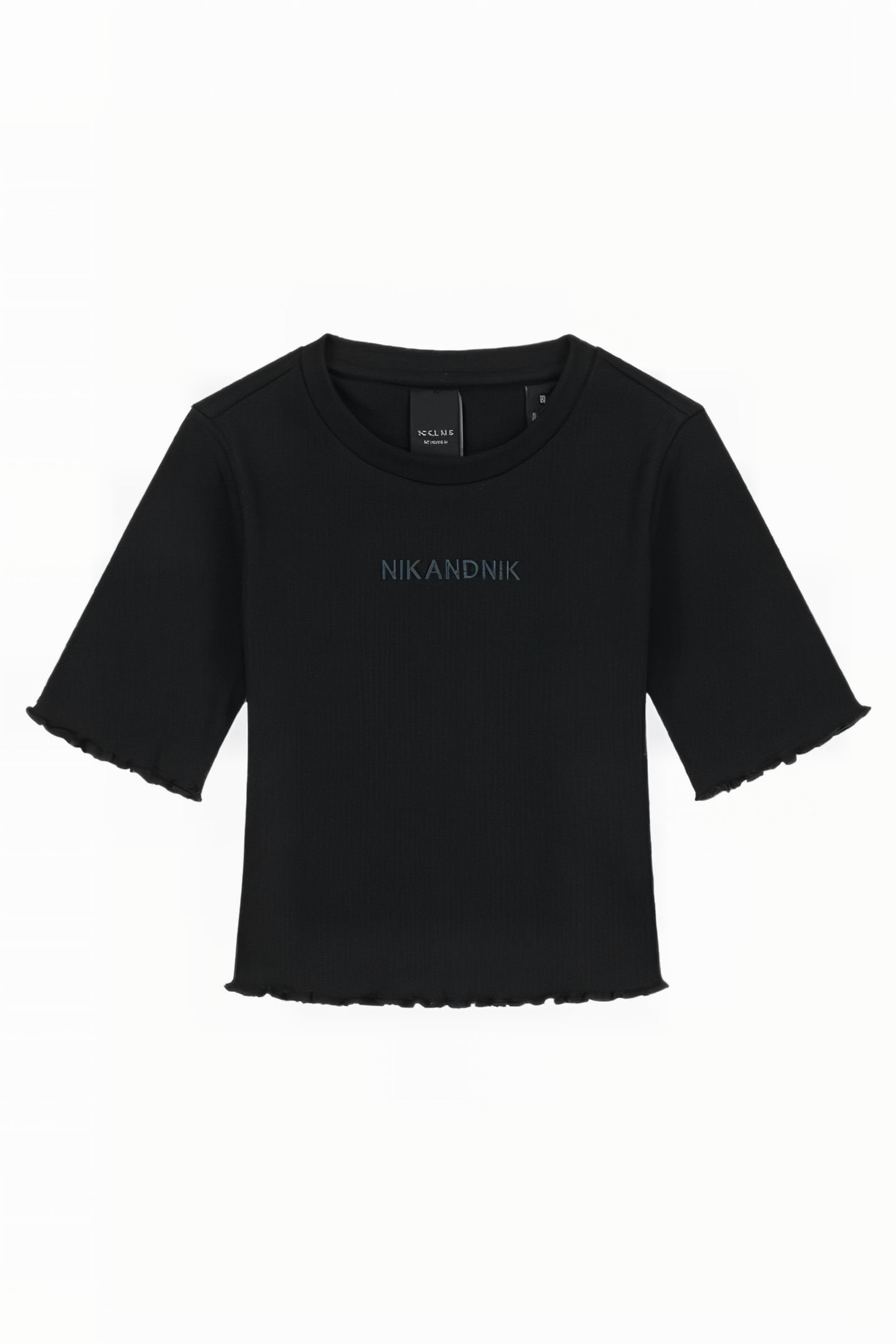 LETTUCE RIB SHIRT BLACK 1