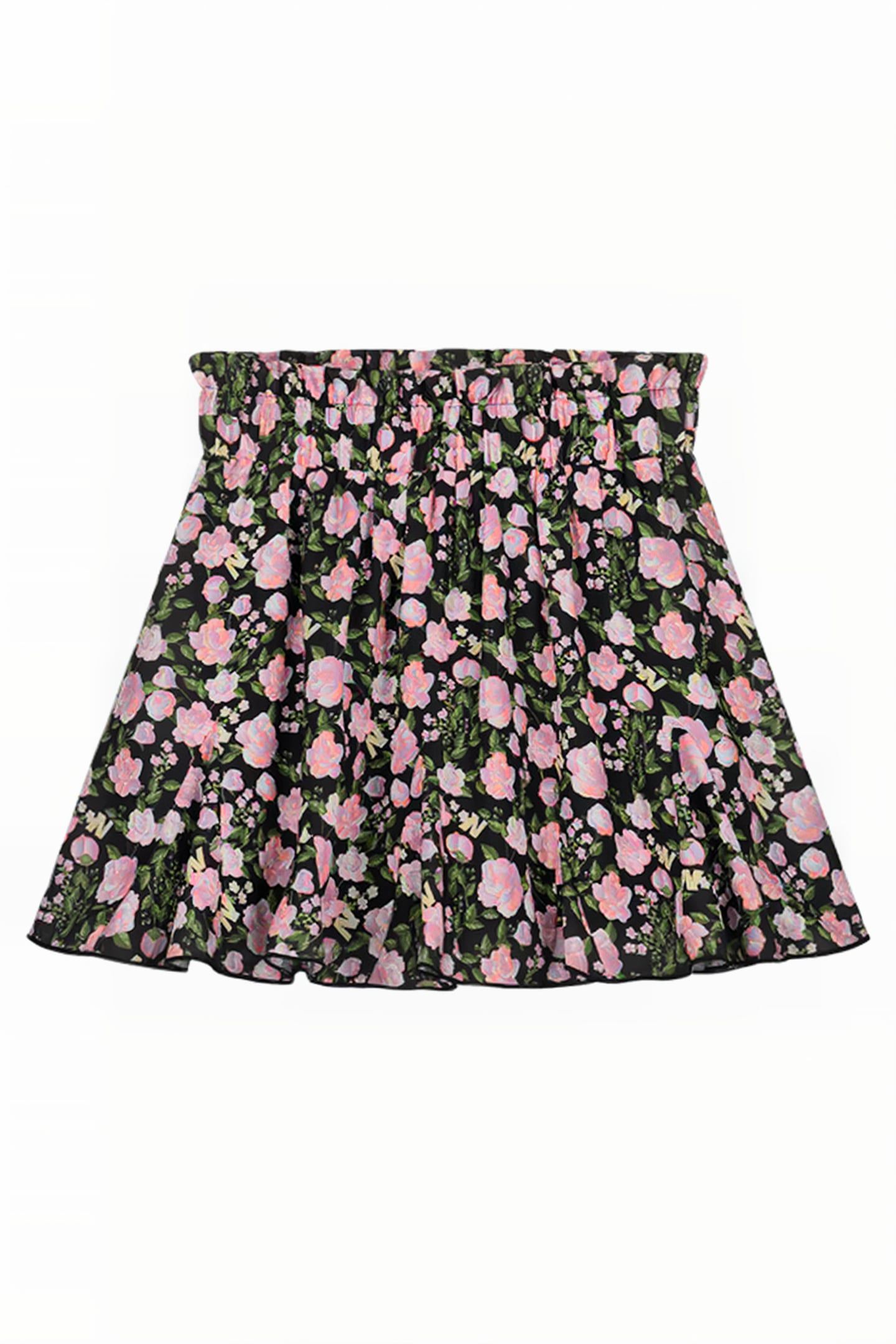 ILONA SKIRT BLACK/MULTI COLOR 1